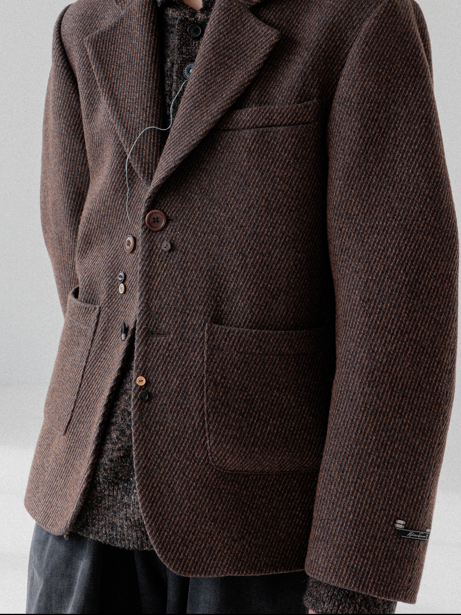 Porter Cisco Shoulder Bag S Brown, Ader Error Urft Blazer Brown 착용 스타일 - 3
