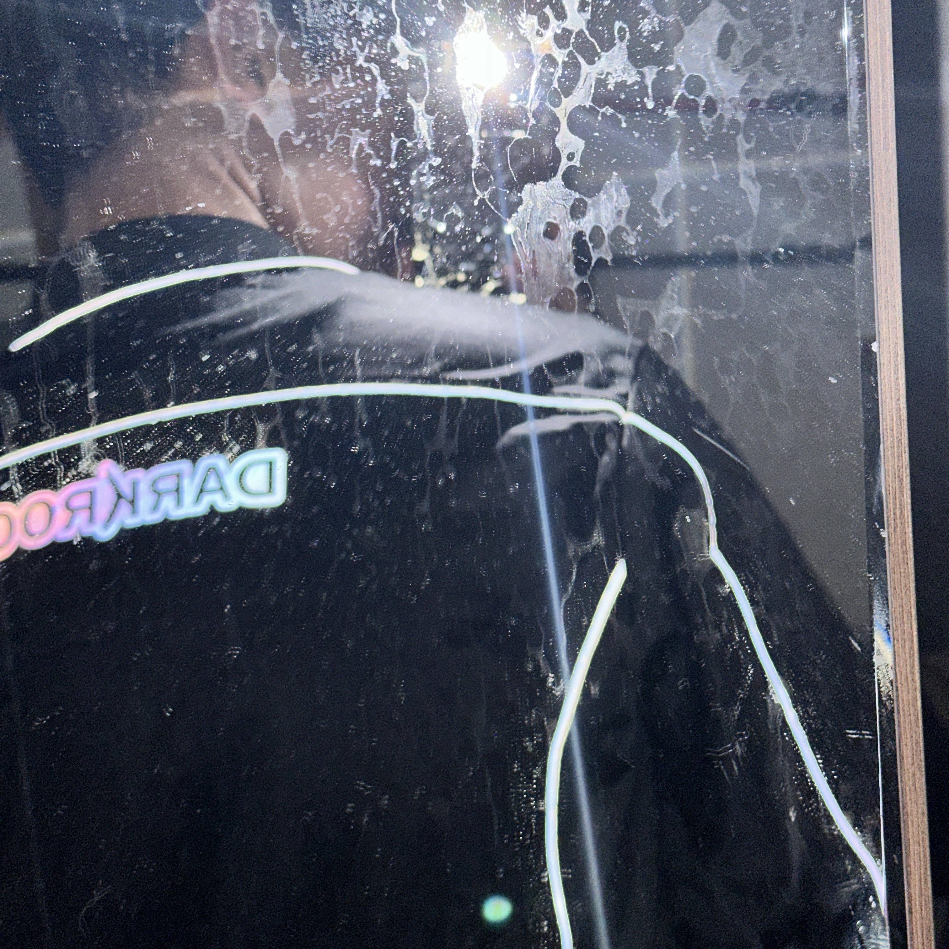 Darkr8m Studio x Hardhitters Refelective Track Top Black 착용 스타일 - 3