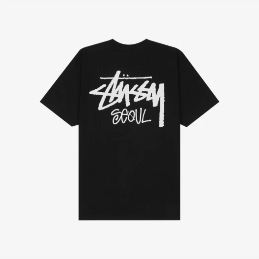 Stussy Stock Seoul T-Shirt Black 2024,Stussy