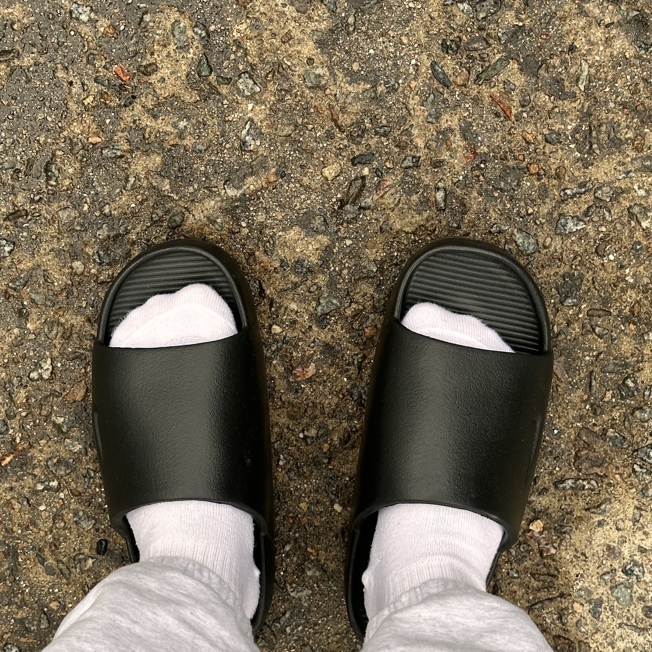 (W) Nike Calm Slide Black 착용 스타일