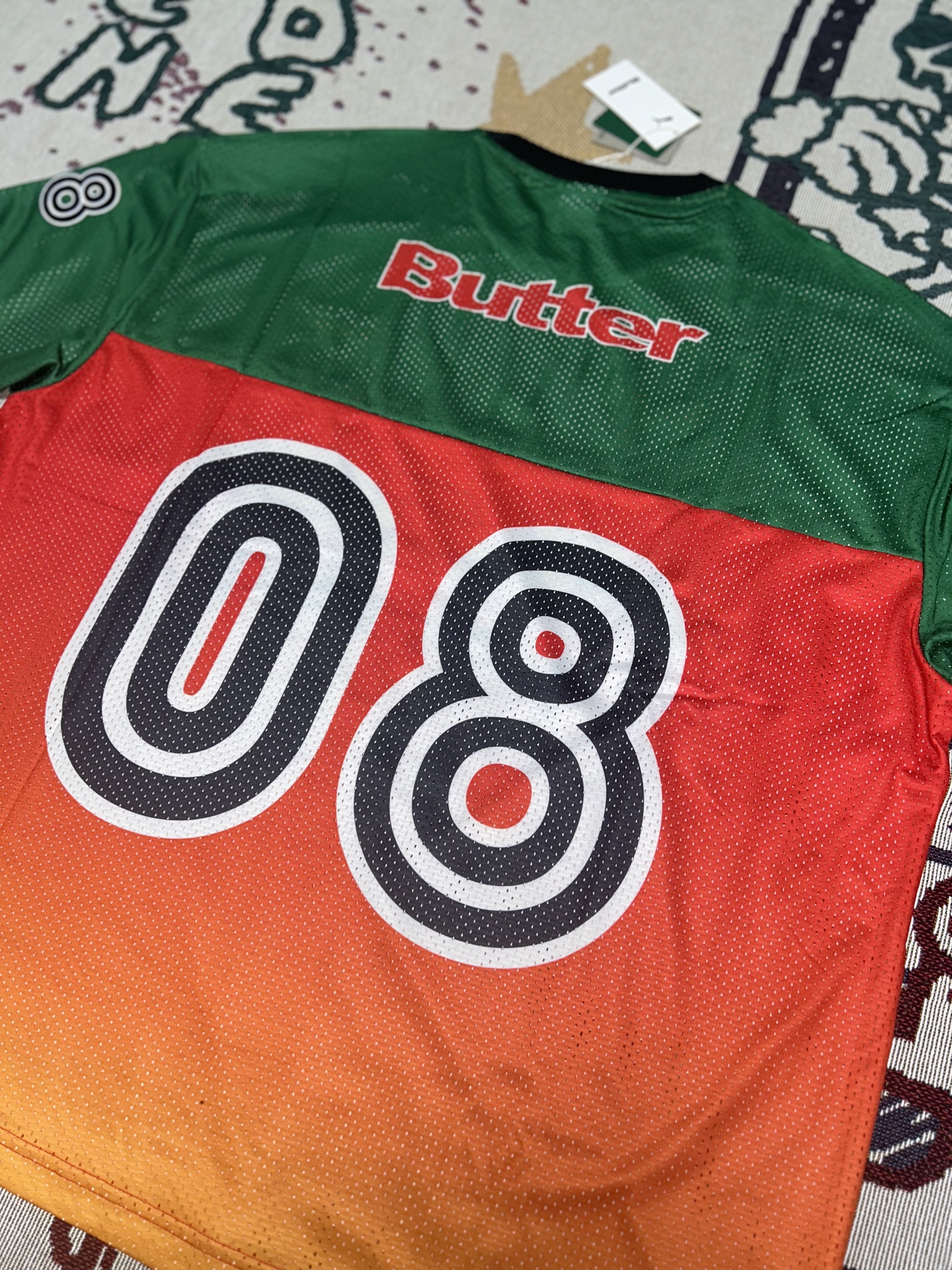 Puma x Butter Goods 15Year Jersey For All Time Red 착용 스타일 - 5