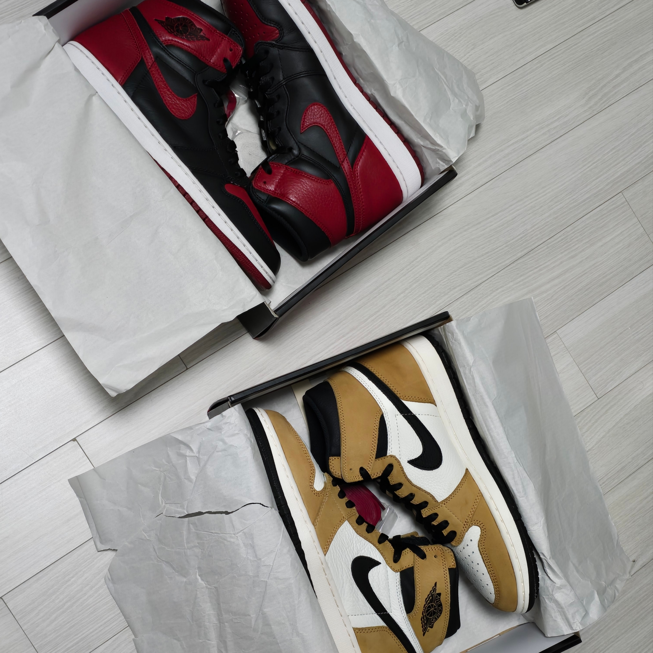 Jordan 1 Retro High OG Bred Banned 2016, Jordan 1 Retro High Rookie of the Year 착용 스타일