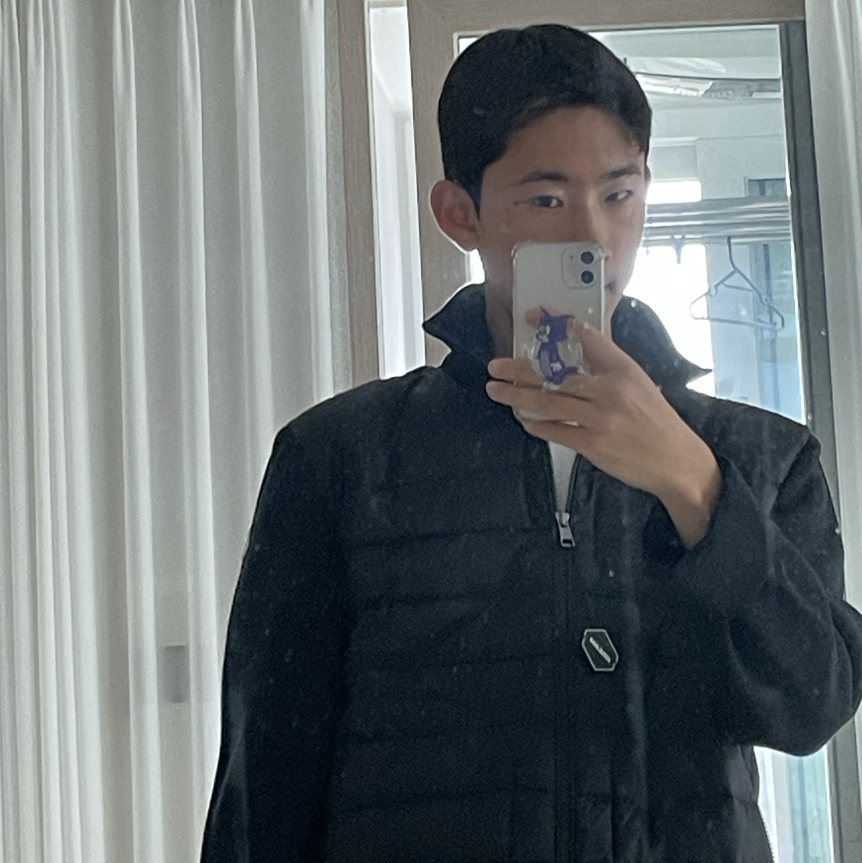 Moncler Padded Wool Cardigan Black - 23FW 착용 스타일 - 1