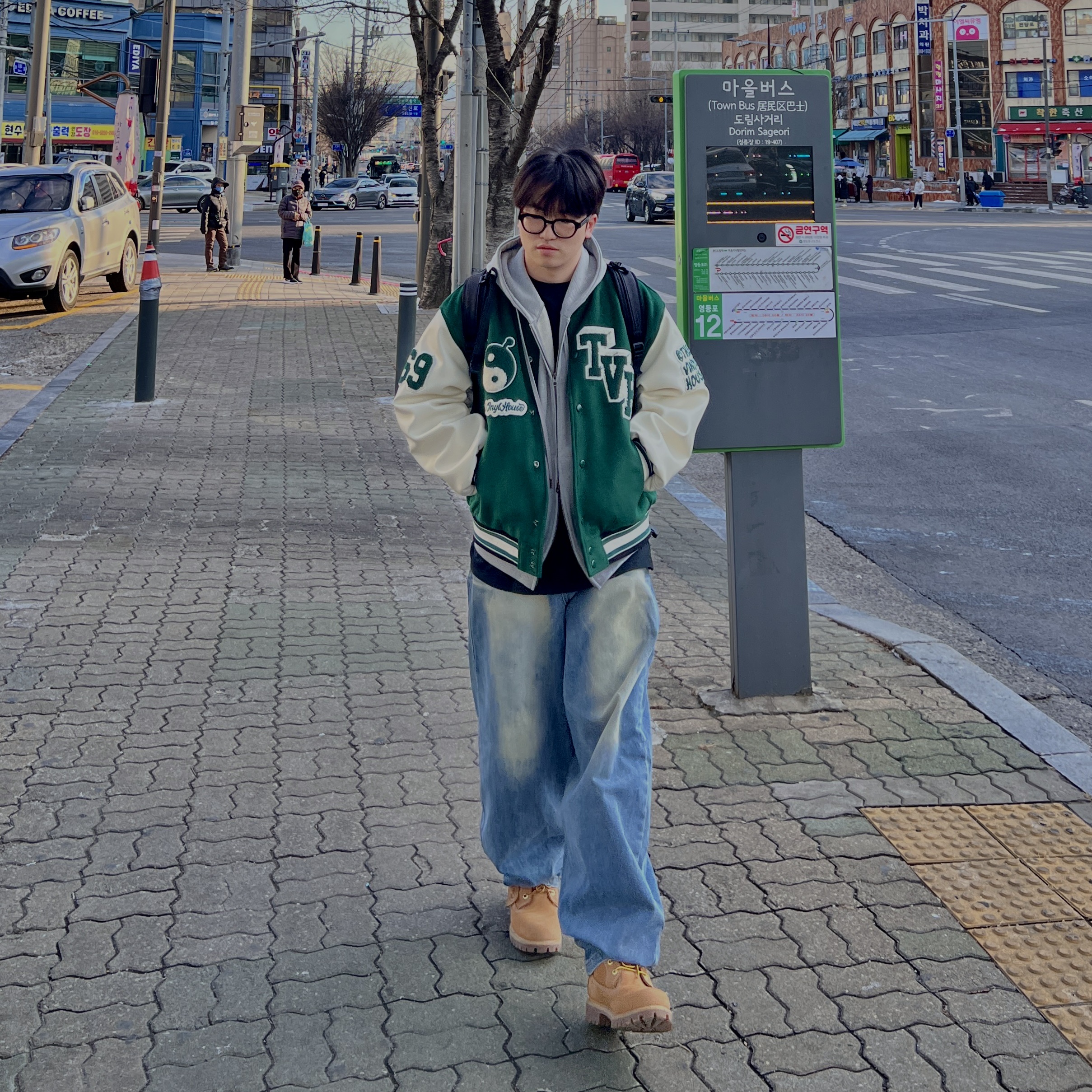 Timberland Premium 6 inch Waterproof Boot Wheat Nubuck - Wide, Thevinylhouse Yin Yang Varsity Jacket Green 착용 스타일