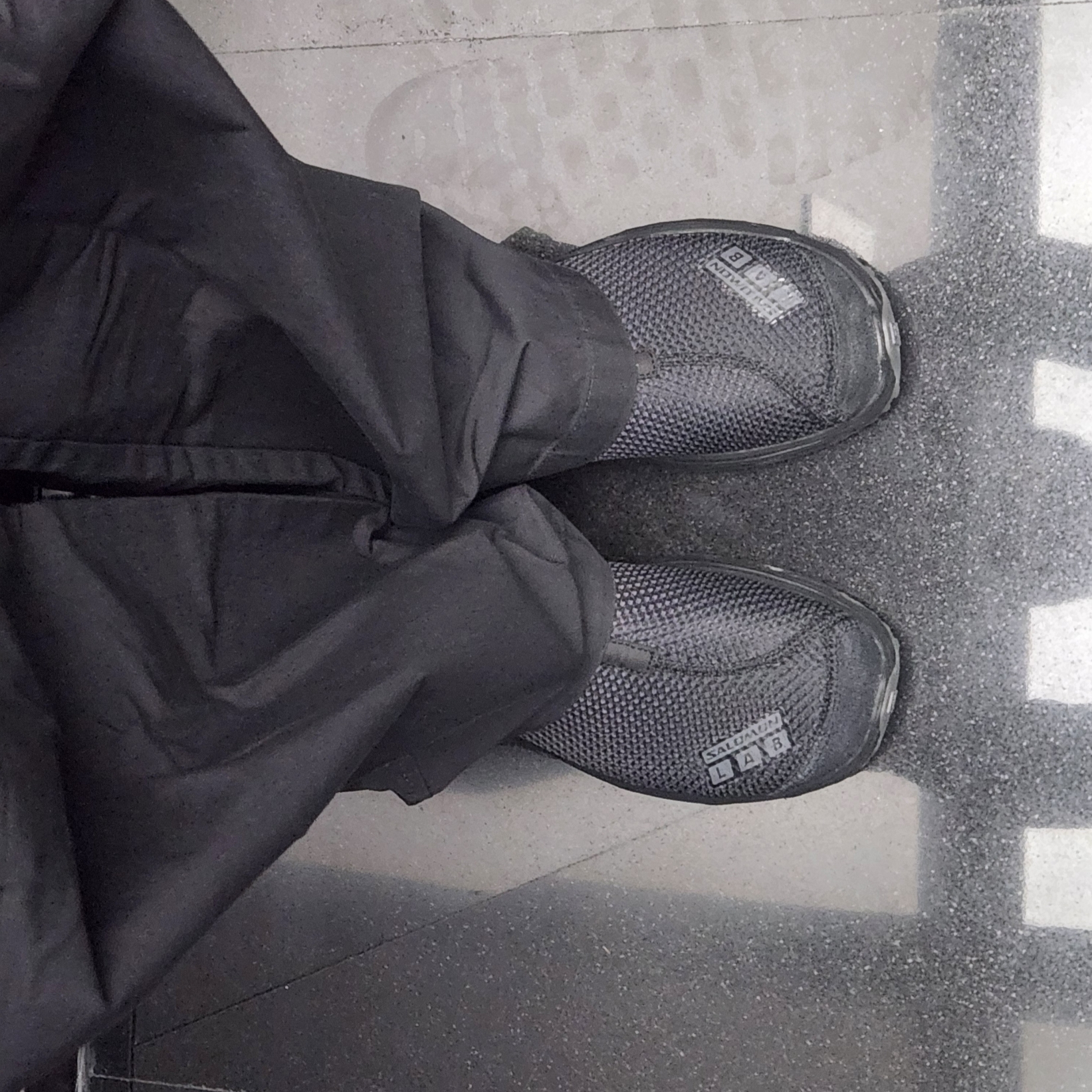 Salomon RX Moc 3.0 Suede Black Magnet 착용 스타일