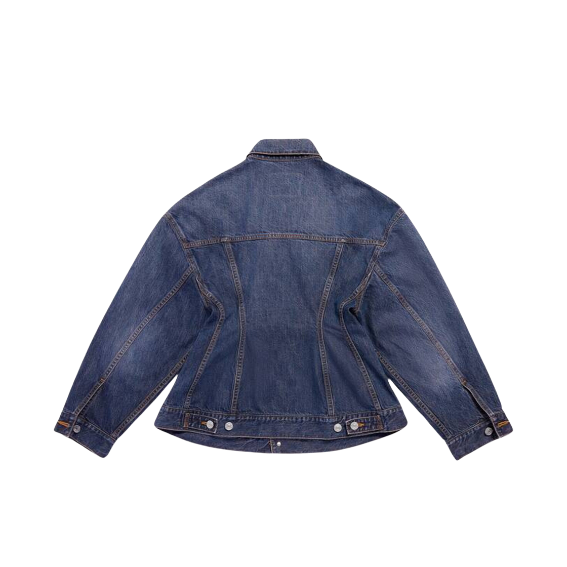 (W) Balenciaga Hourglass Jacket Dark Blue 상세 이미지 2