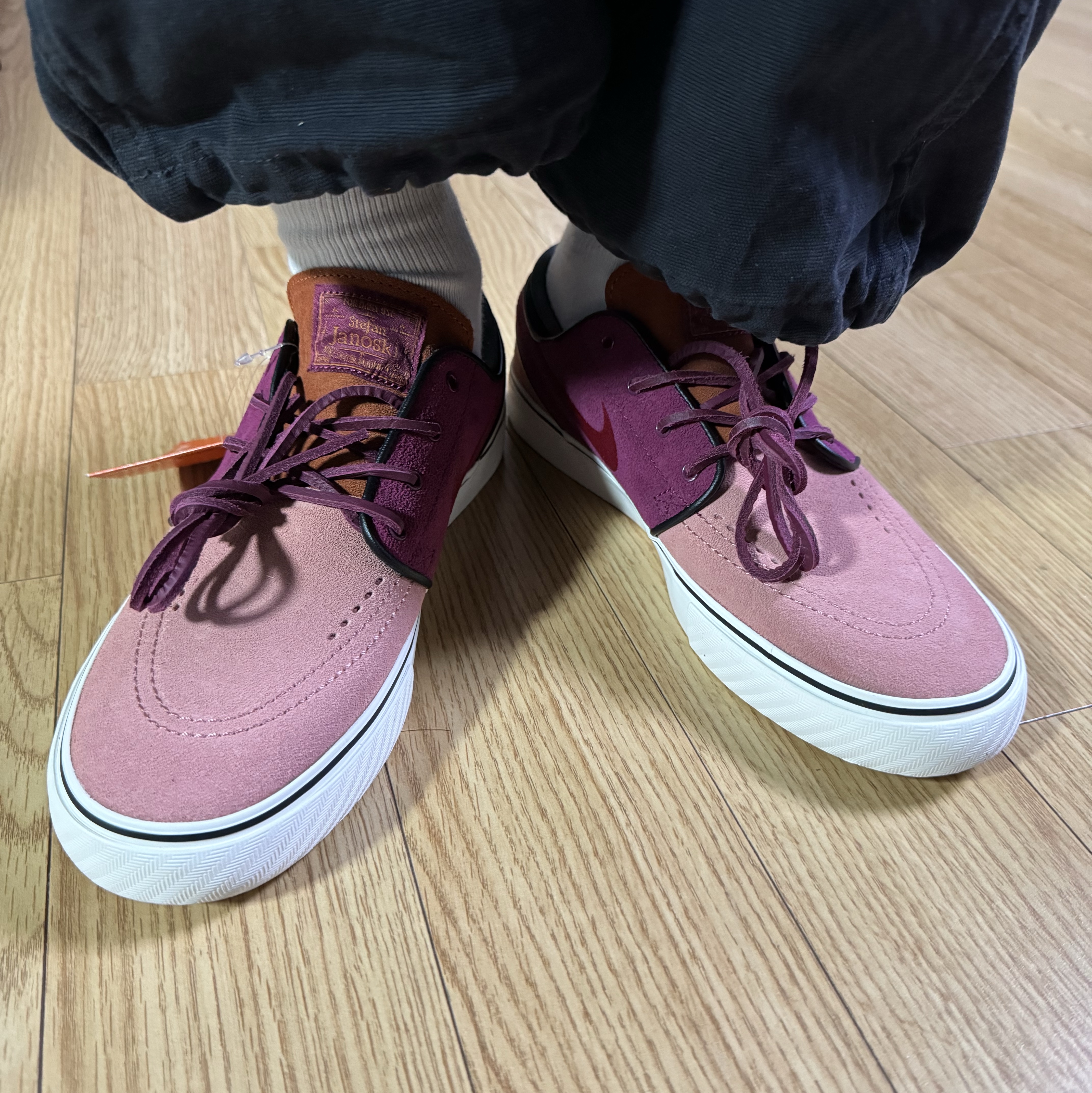 Nike SB Zoom Stefan Janoski OG+ Red Stardust and Rosewood 착용 스타일 - 1