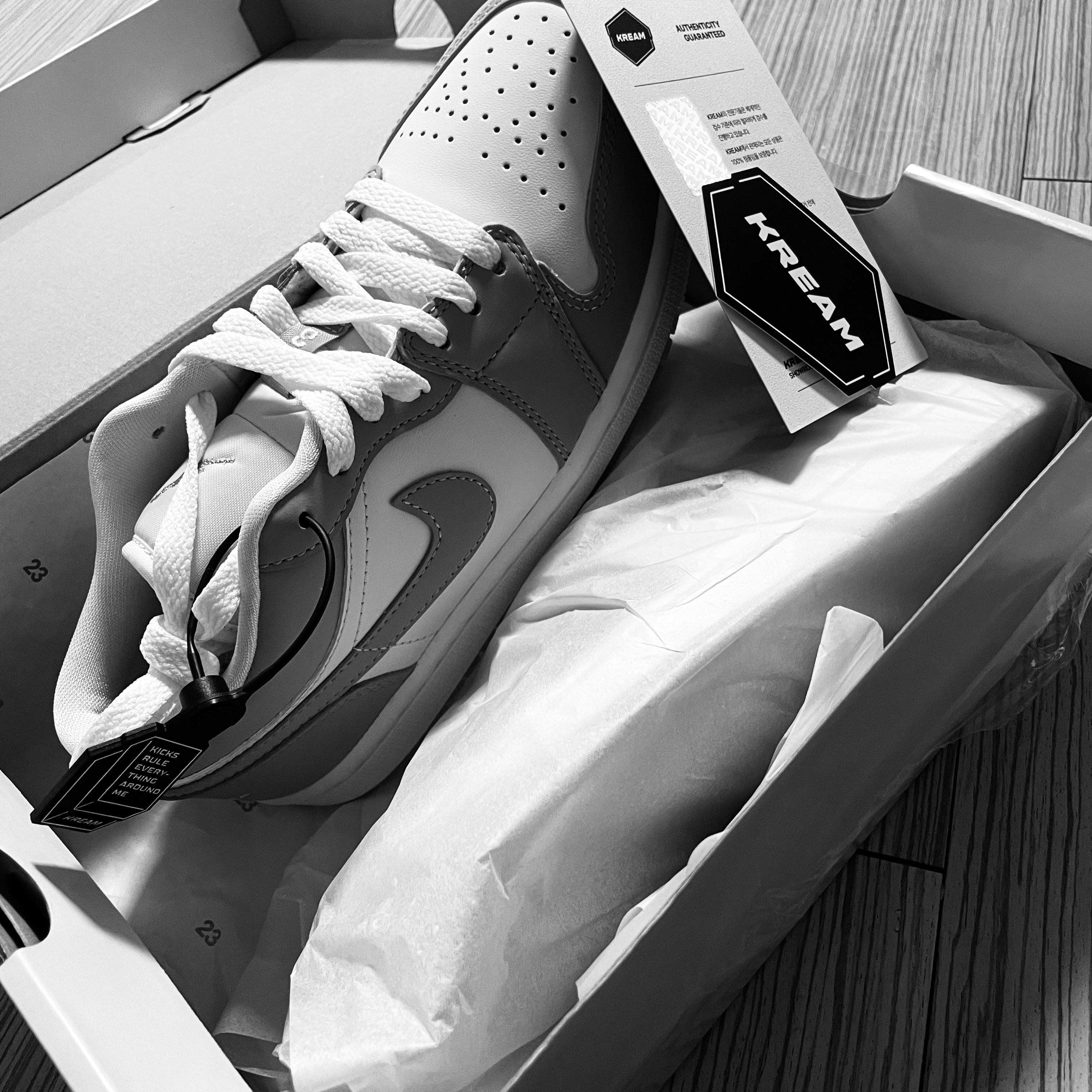 (W) Jordan 1 Low White Wolf Grey 착용 스타일