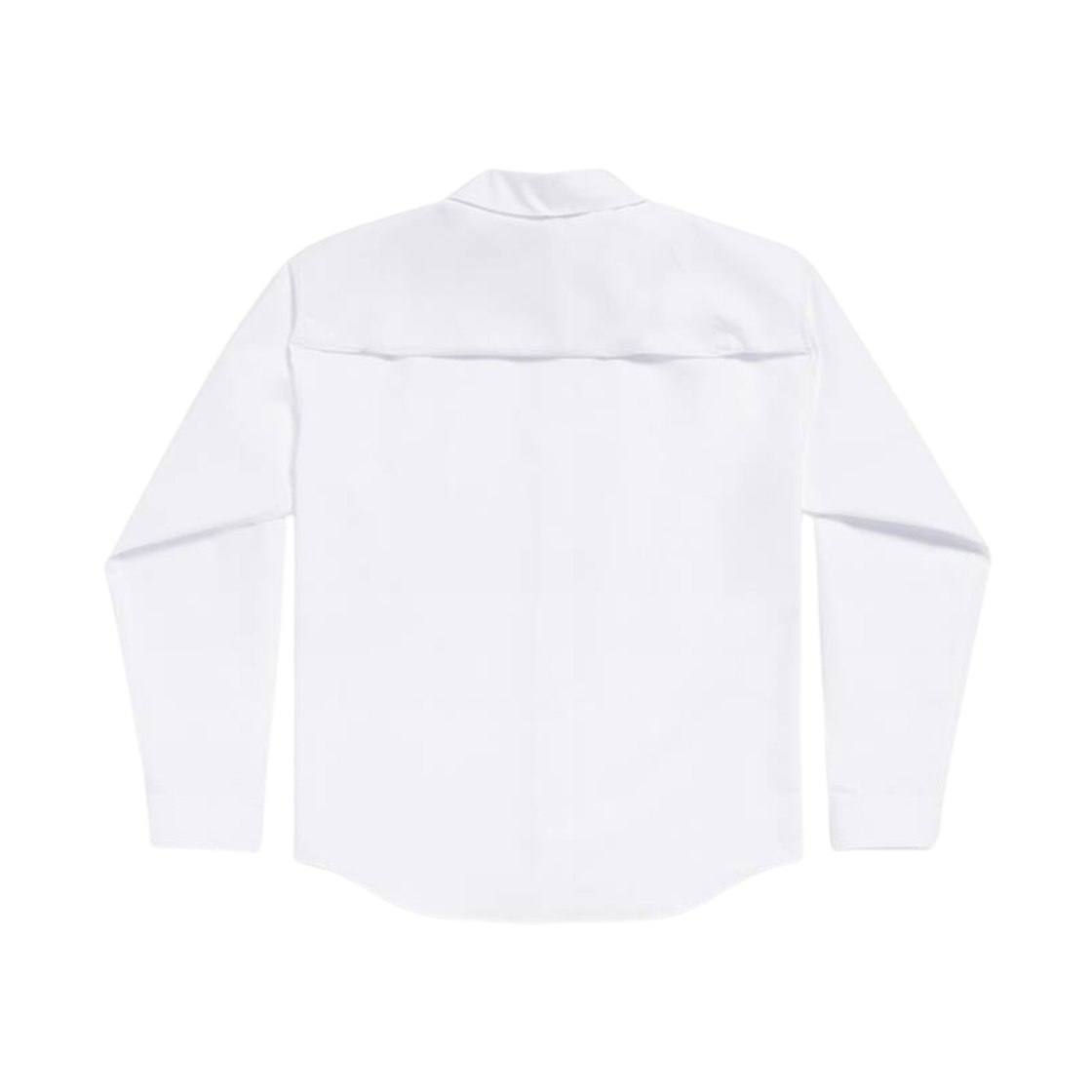 (W) Balenciaga Kick Collar Large Fit Shirt White 상세 이미지 2