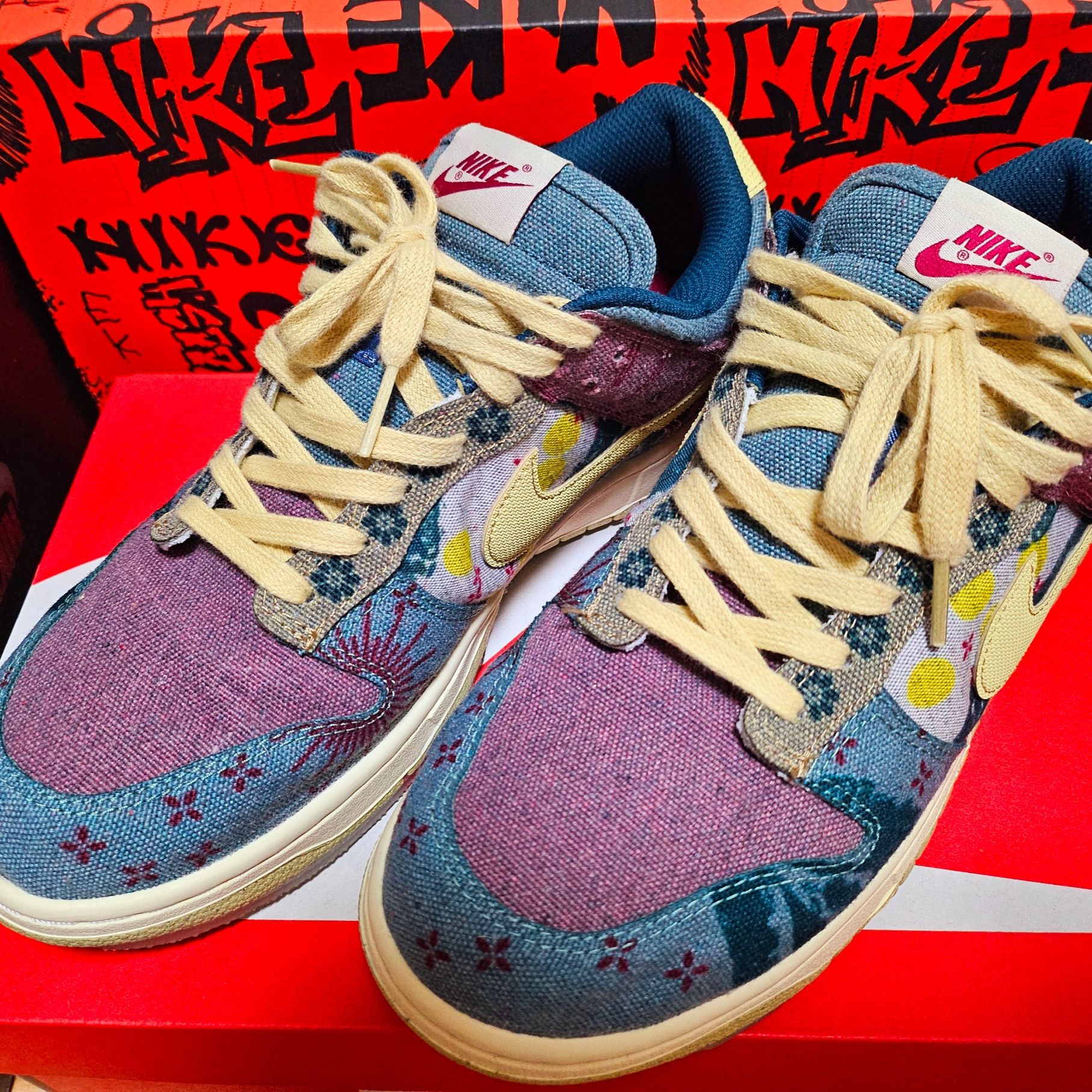 Nike Dunk Low SP Community Garden 착용 스타일 - 2