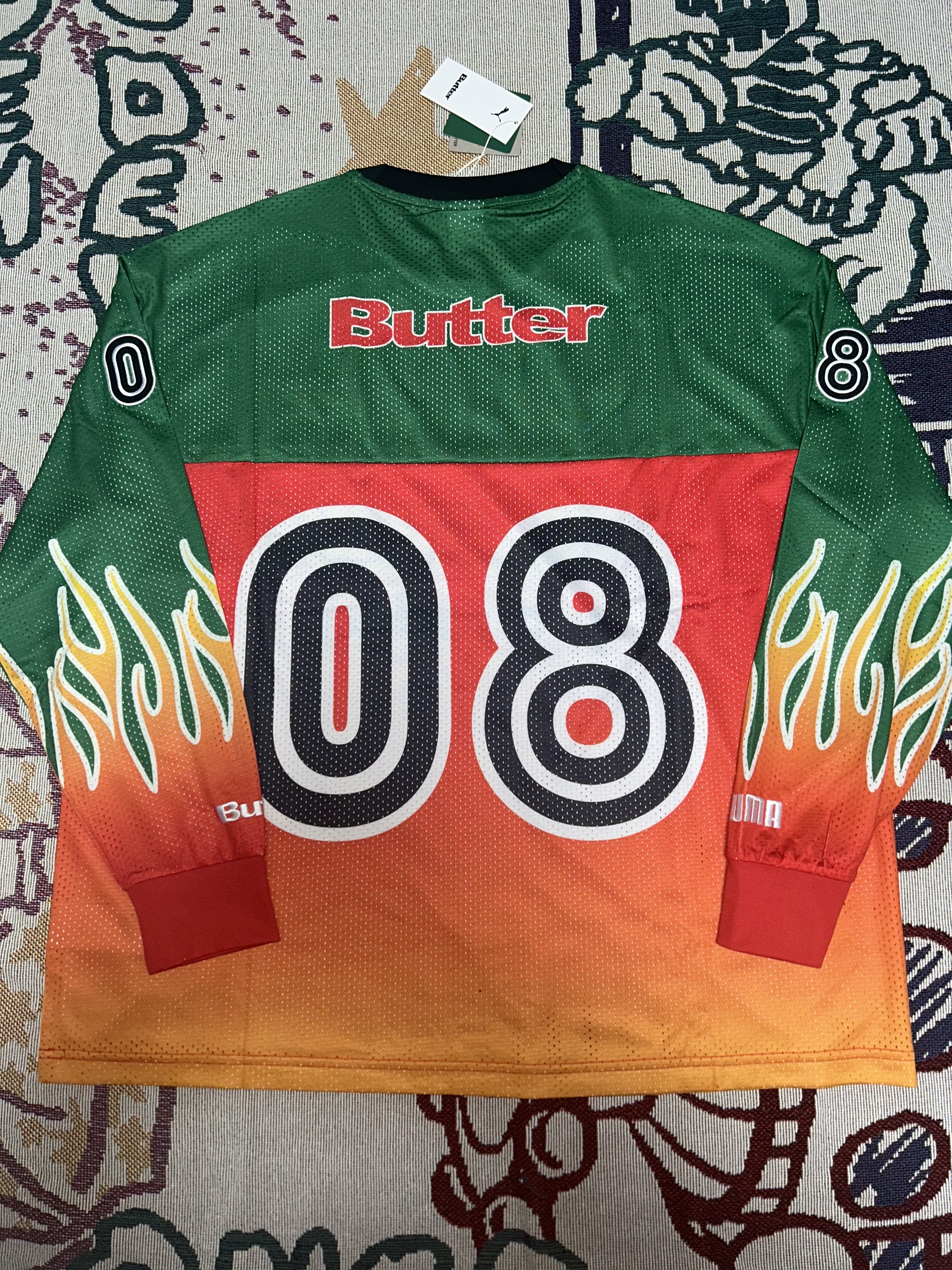 Puma x Butter Goods 15Year Jersey For All Time Red 착용 스타일 - 4