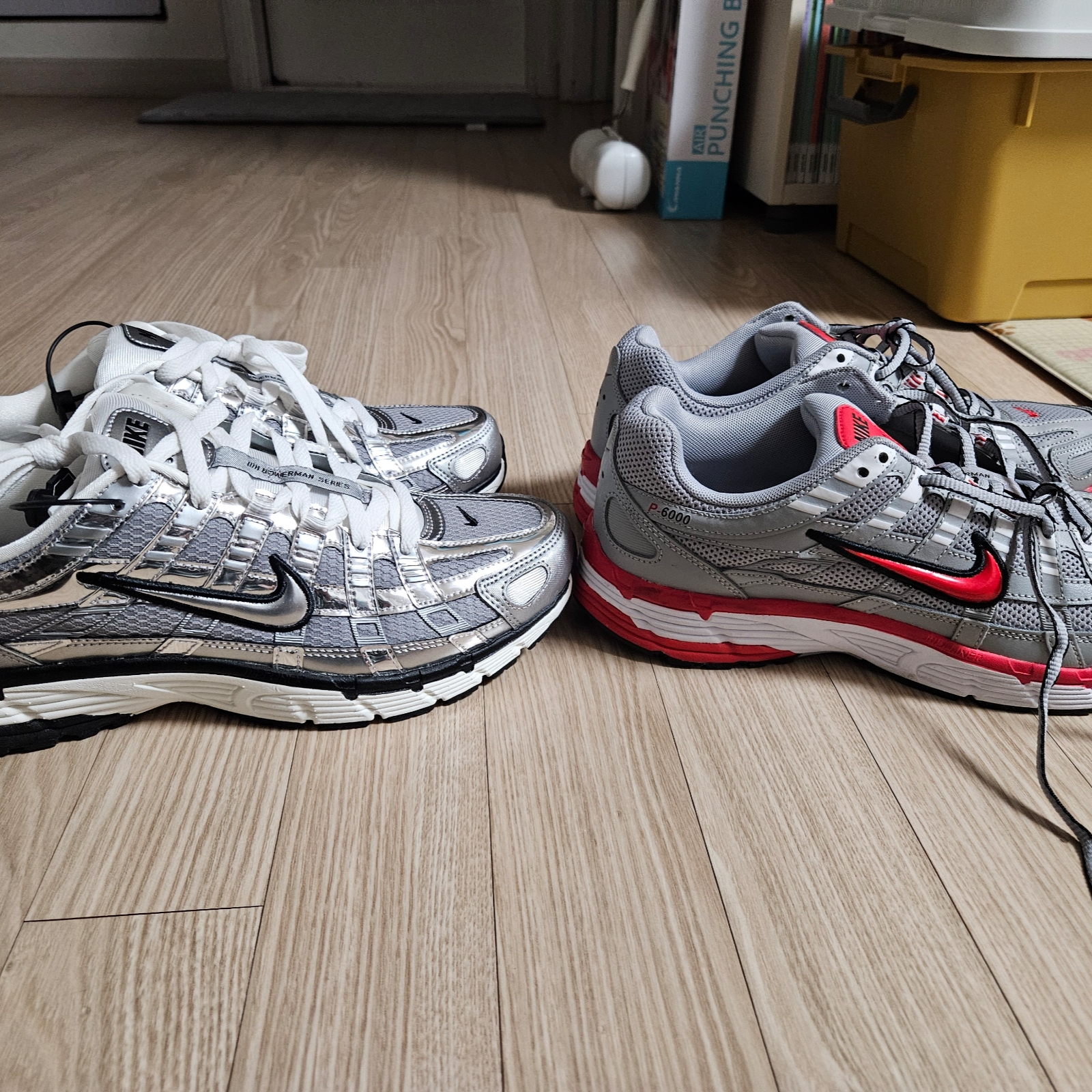 Nike P-6000 Metallic Silver 착용 스타일 - 2