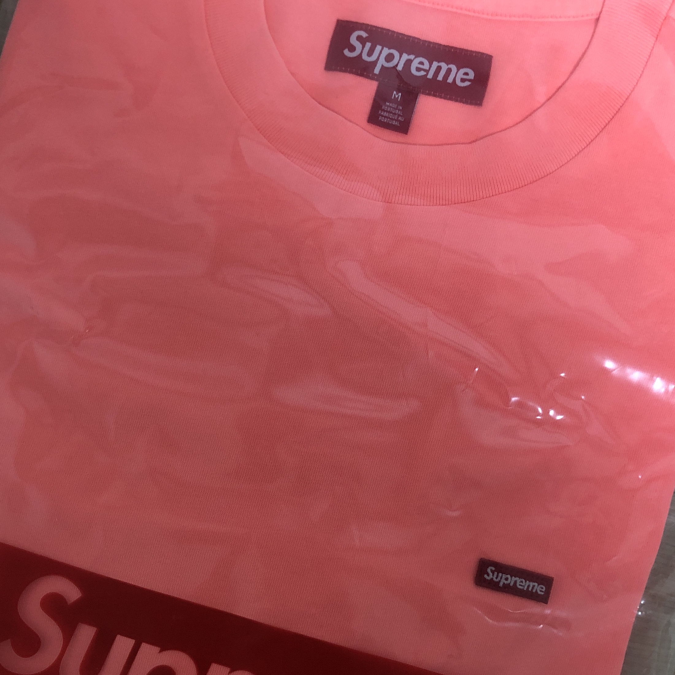 Supreme Small Box LS T-Shirt Bright Orange - 24SS 착용 스타일