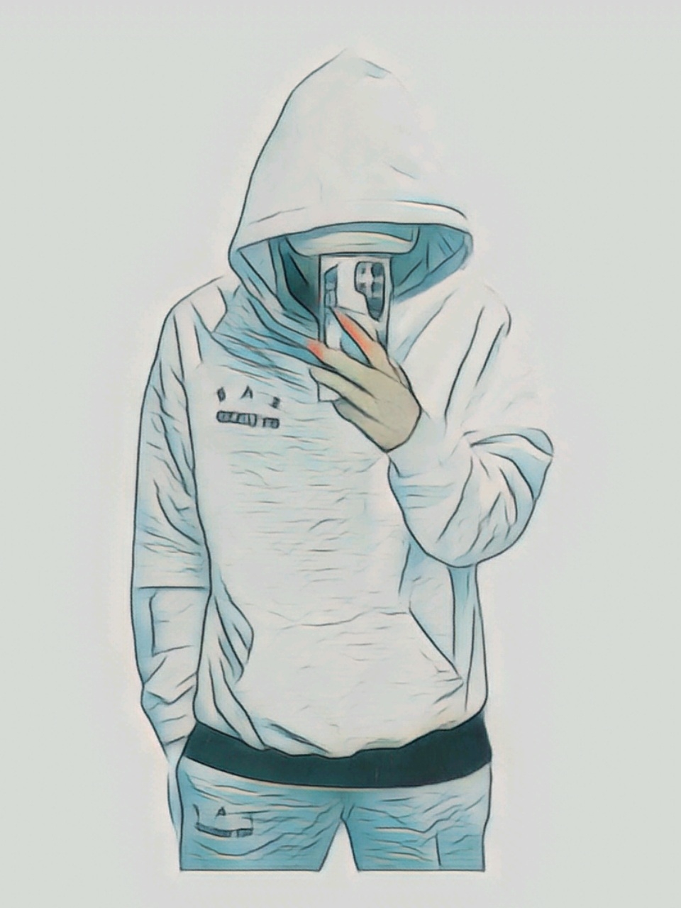 IAB Studio Sweatpants Light Gray, IAB Studio Hoodie Light Gray 착용 스타일 - 1