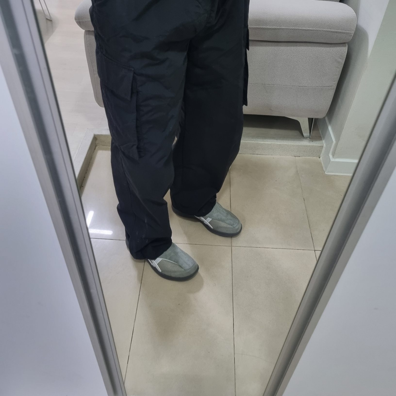 Asics Life Walker 010 Grey - 3E Wide 착용 스타일 - 2