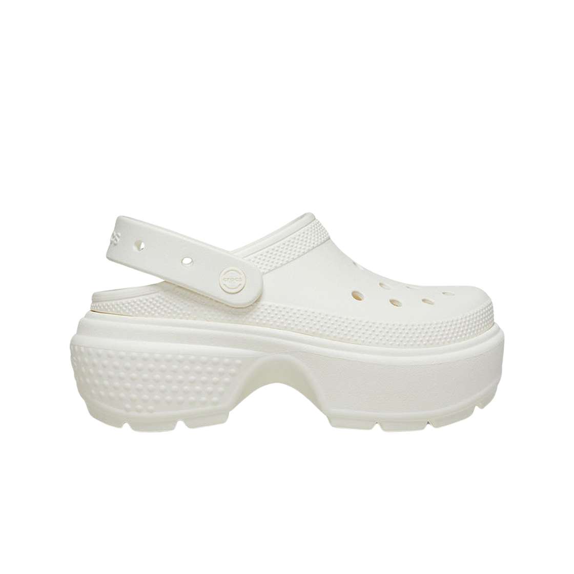 209347-0WV Crocs Stomp Clog White - 대표 이미지 #1