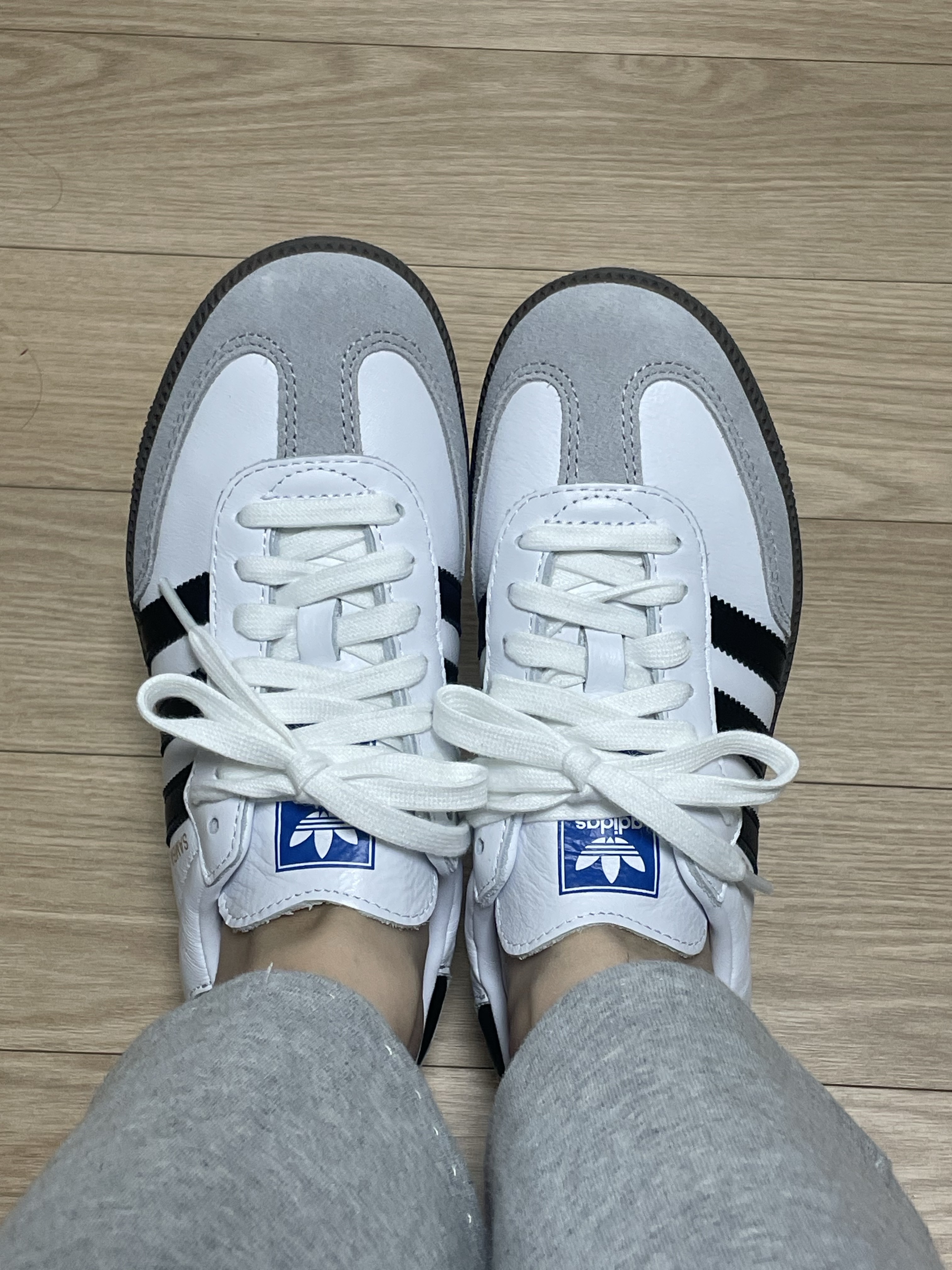 Adidas Samba OG Cloud White 착용 스타일 - 1