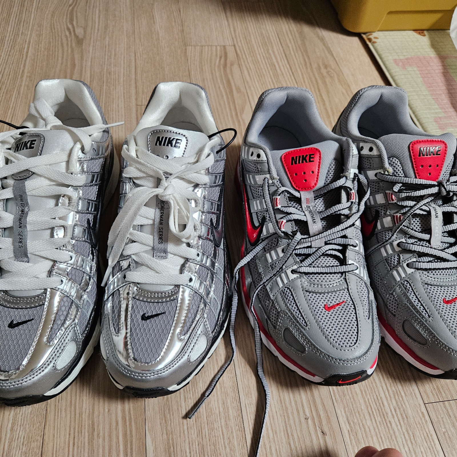 Nike P-6000 Metallic Silver 착용 스타일 - 3