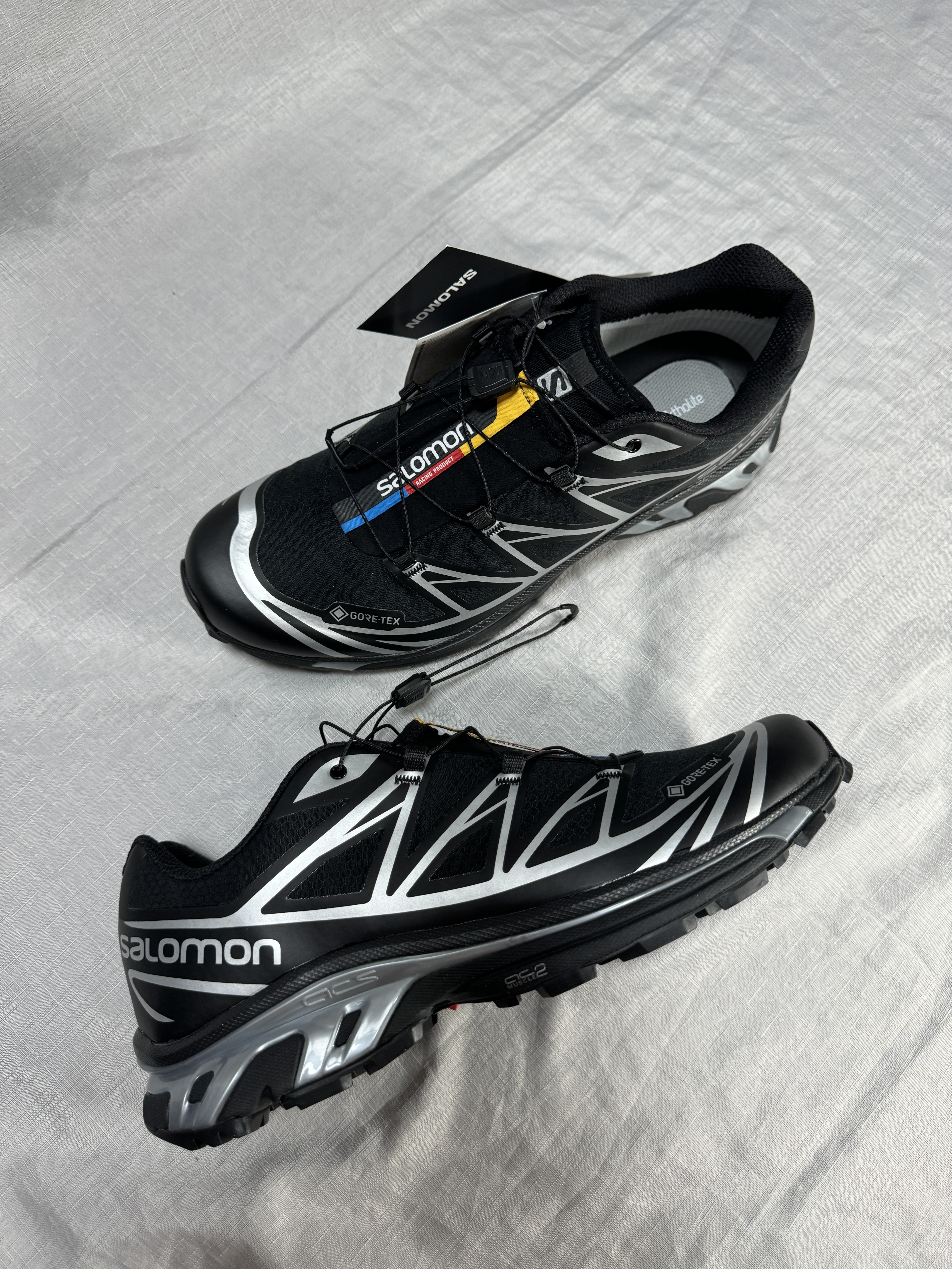 Salomon XT-6 GTX Black Silver 착용 스타일