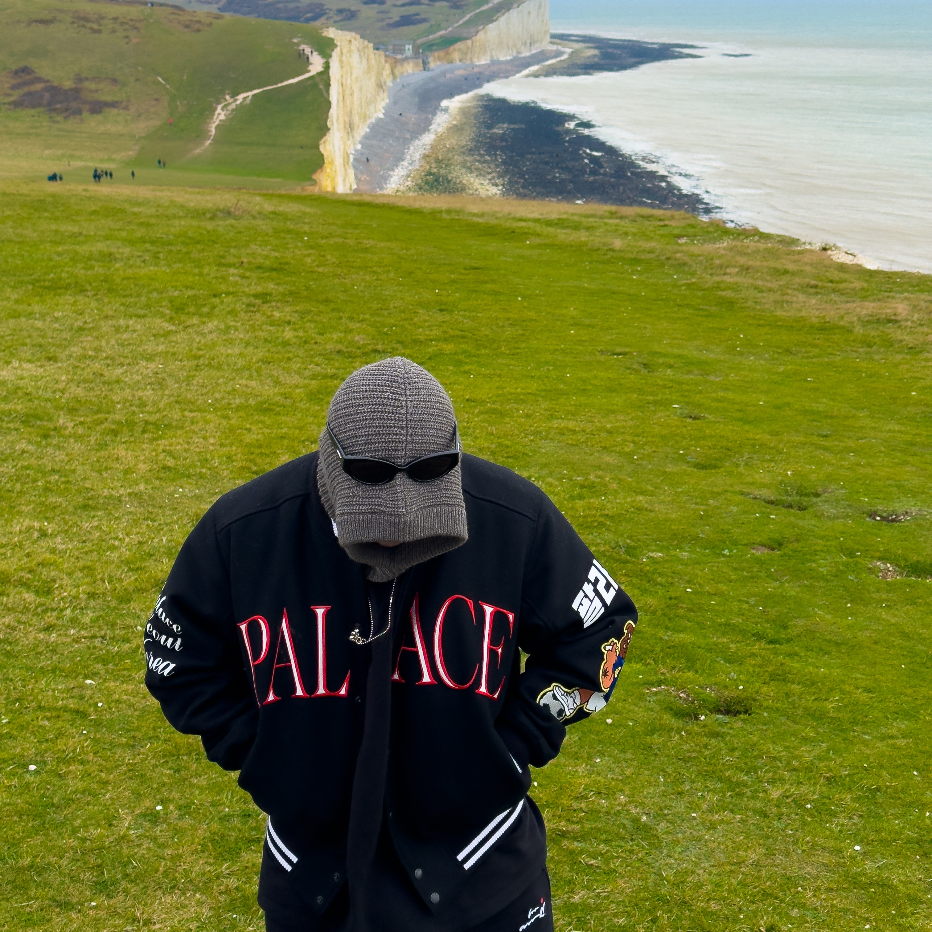 Palace Korea Varsity Jacket Black - 24SS 착용 스타일 - 5