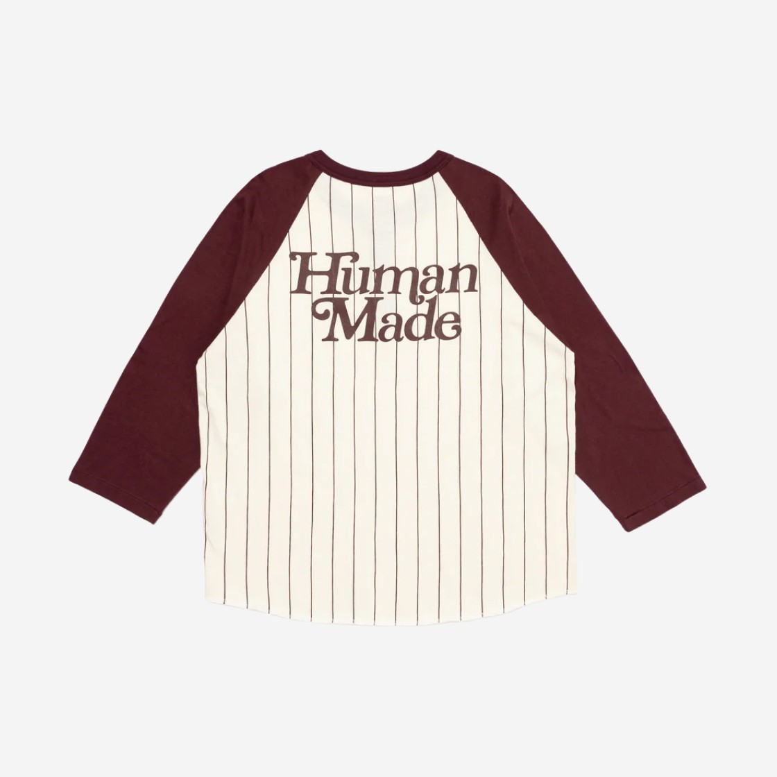 Human Made x Verdy Girls Don't Cry Baseball 3/4 T-Shirt Red 상세 이미지 2