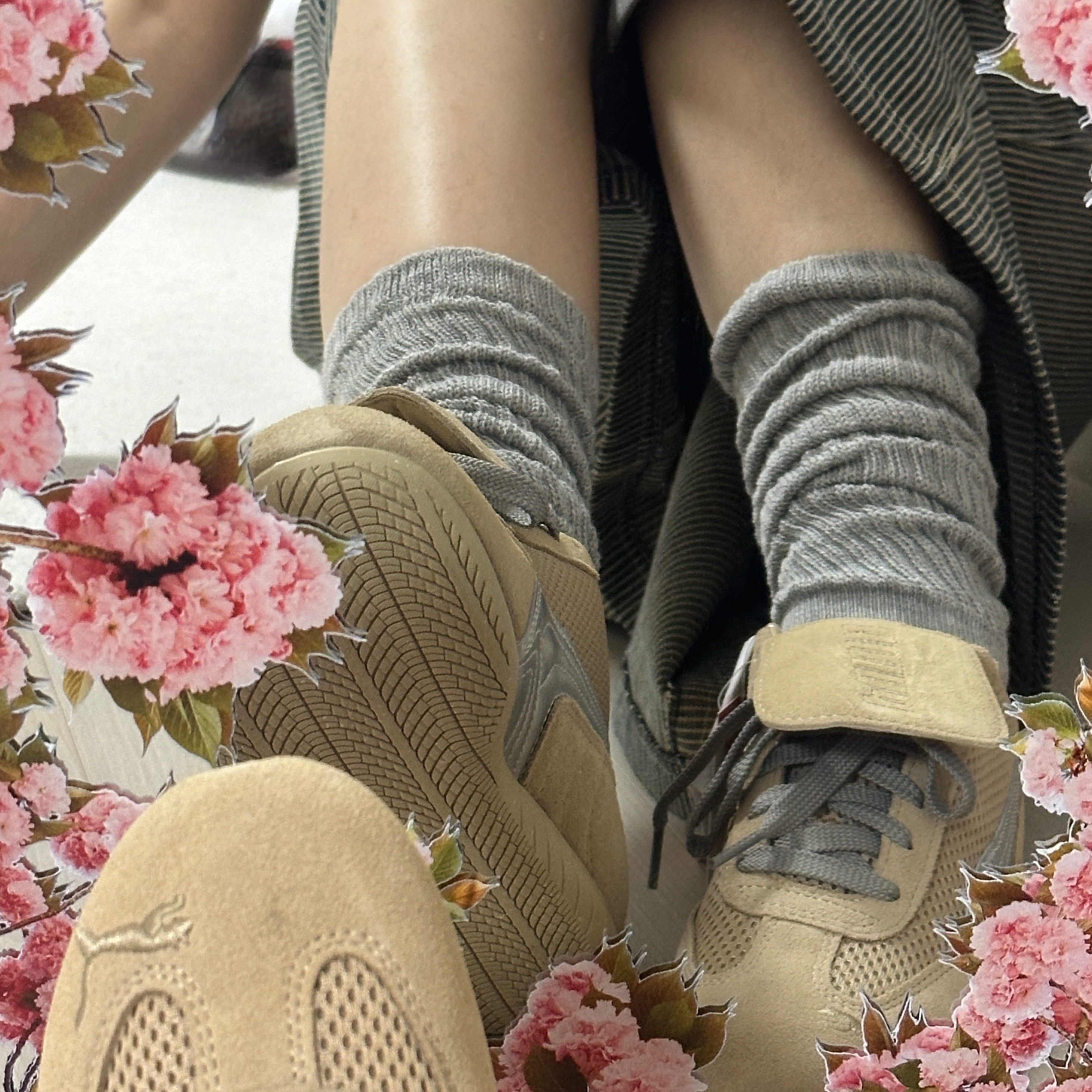 Puma x Open Yy Speedcat Prairie Tan Matte Silver 착용 스타일