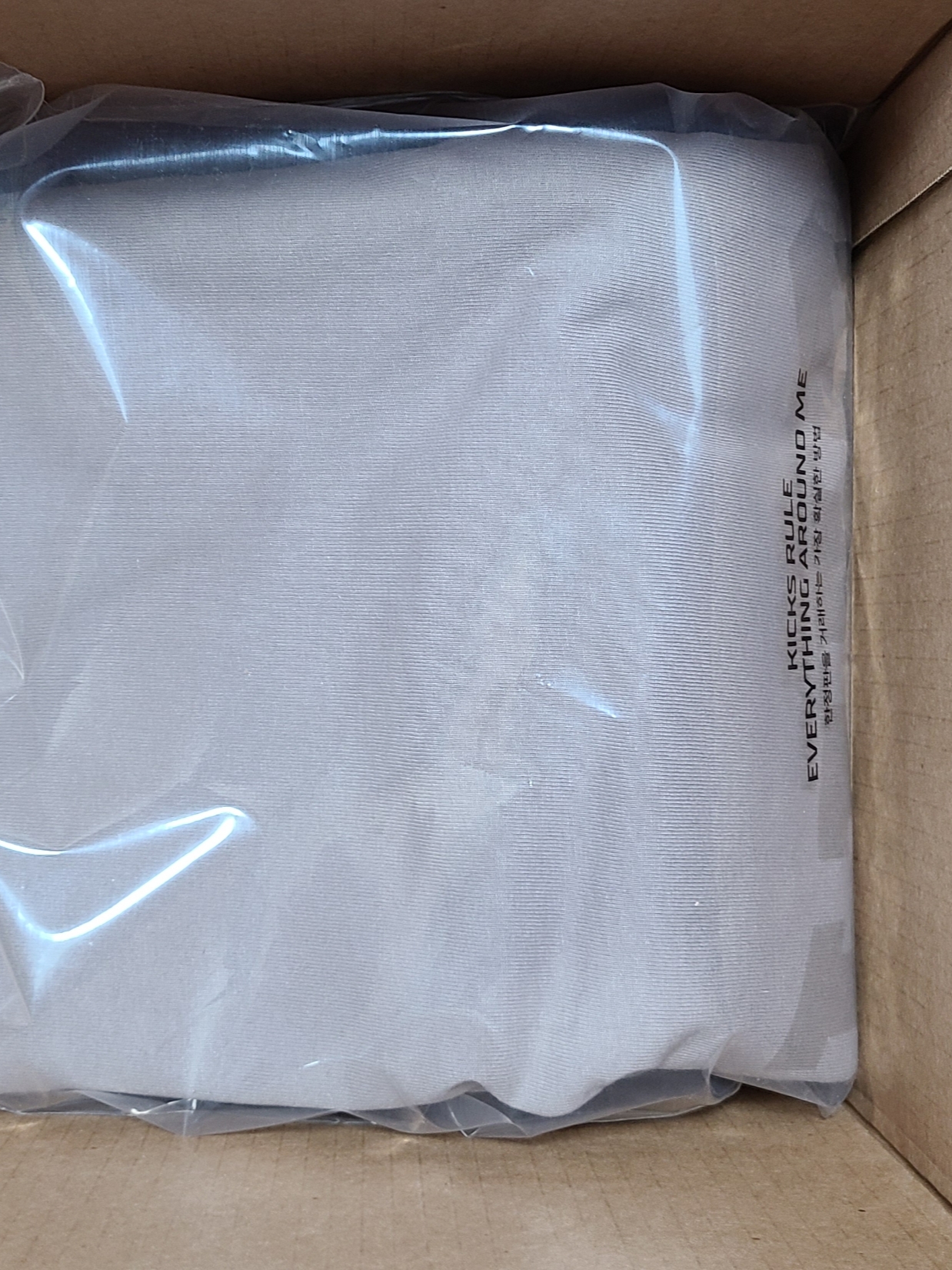 Yeezy Gap Engineered By Balenciaga Dove 3/4 Sleeve T-Shirt Beige 착용 스타일 - 1