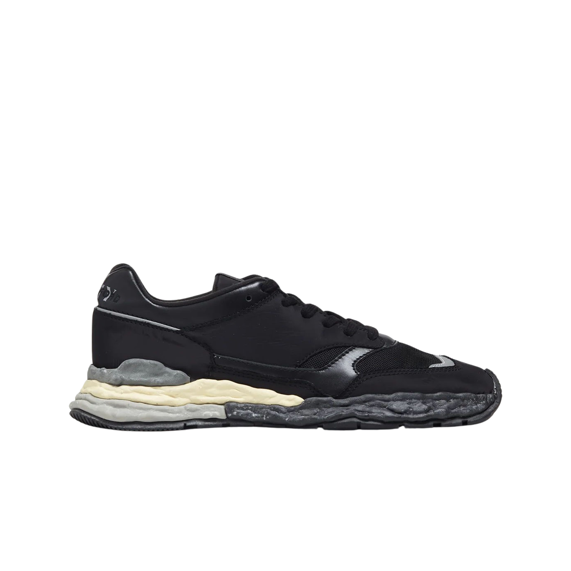 C11FW714-BLACK Maison Mihara Yasuhiro x Bed J.W. Ford George OG Sole Mix Material Low-top Sneakers Black
