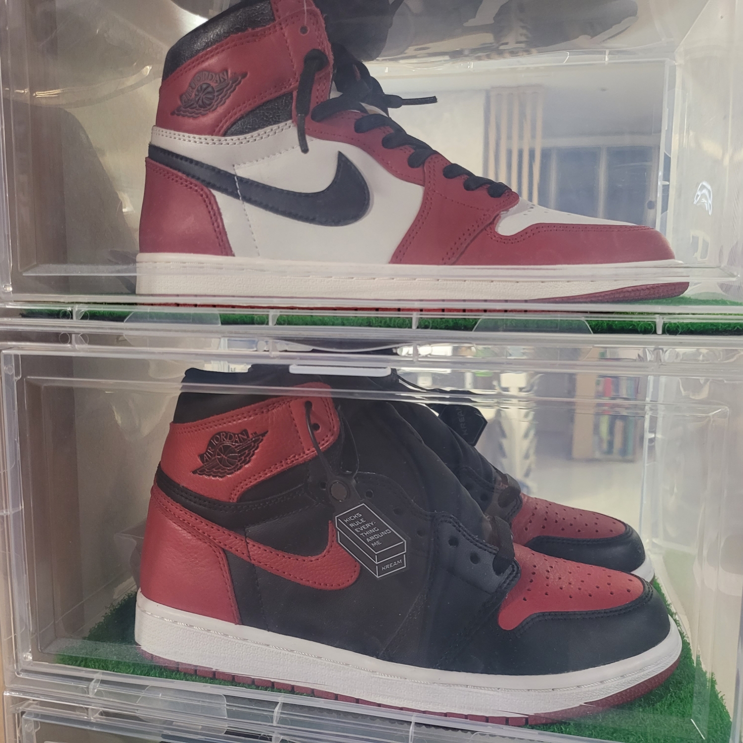 Jordan 1 Retro High OG Bred Banned 2016, Jordan 1 Retro High OG Chicago 2022 착용 스타일 - 2