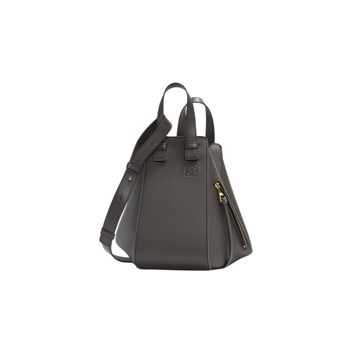 Loewe Small Hammock Bag In Soft Grained Calfskin Dark Grey 상세 이미지 1