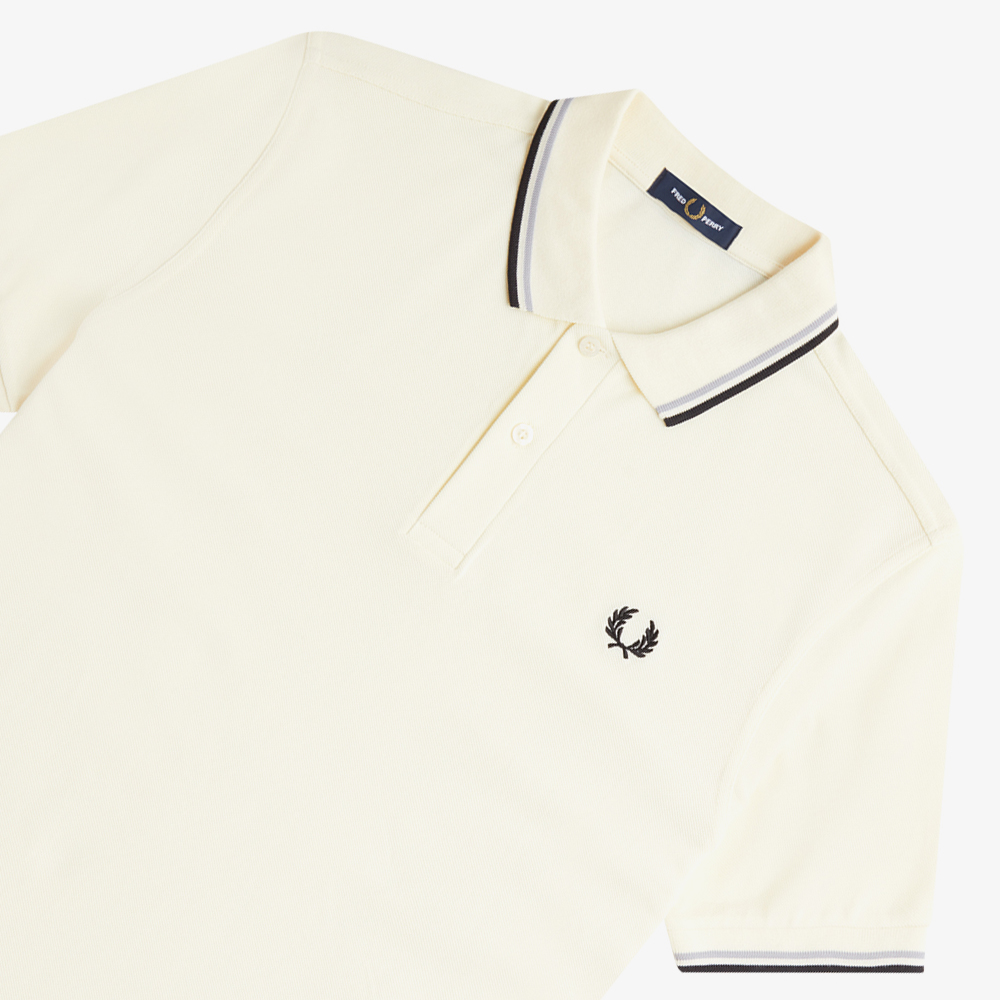 프레드페리 M3600 트윈 팁 프레드페리 셔츠 에크루/라임스톤/블랙(Fred Perry M3600 Twin Tipped Fred Perry Shirt Ecru/Limestone/Black) - 3