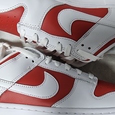 Nike Dunk Low Retro Championship Red 착용 스타일
