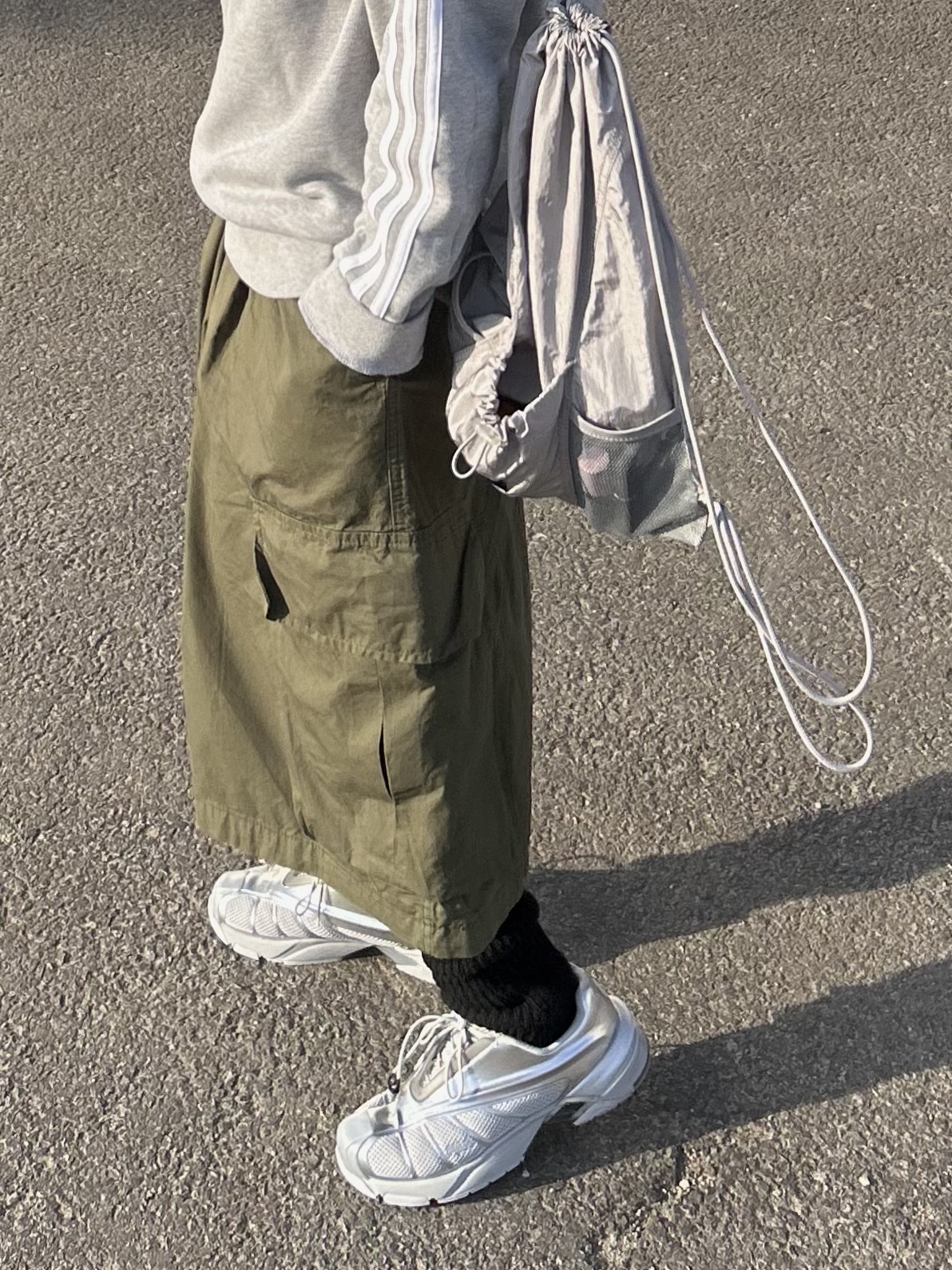 Fila Replica 2002 Grey White 착용 스타일 - 1