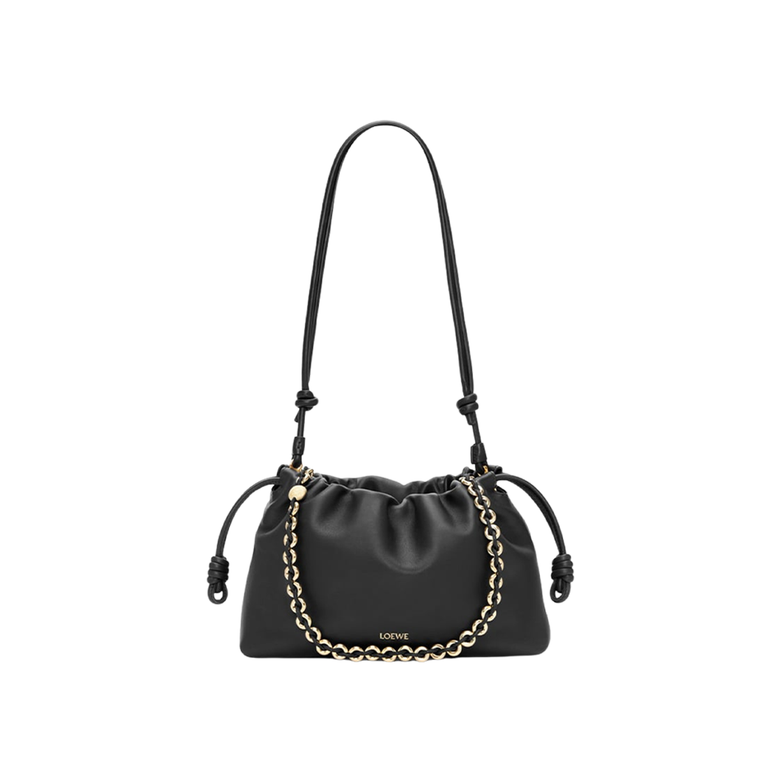 Loewe Medium Flamenco Purse Bag In Mellow Nappa Lambskin Black 상세 이미지 5