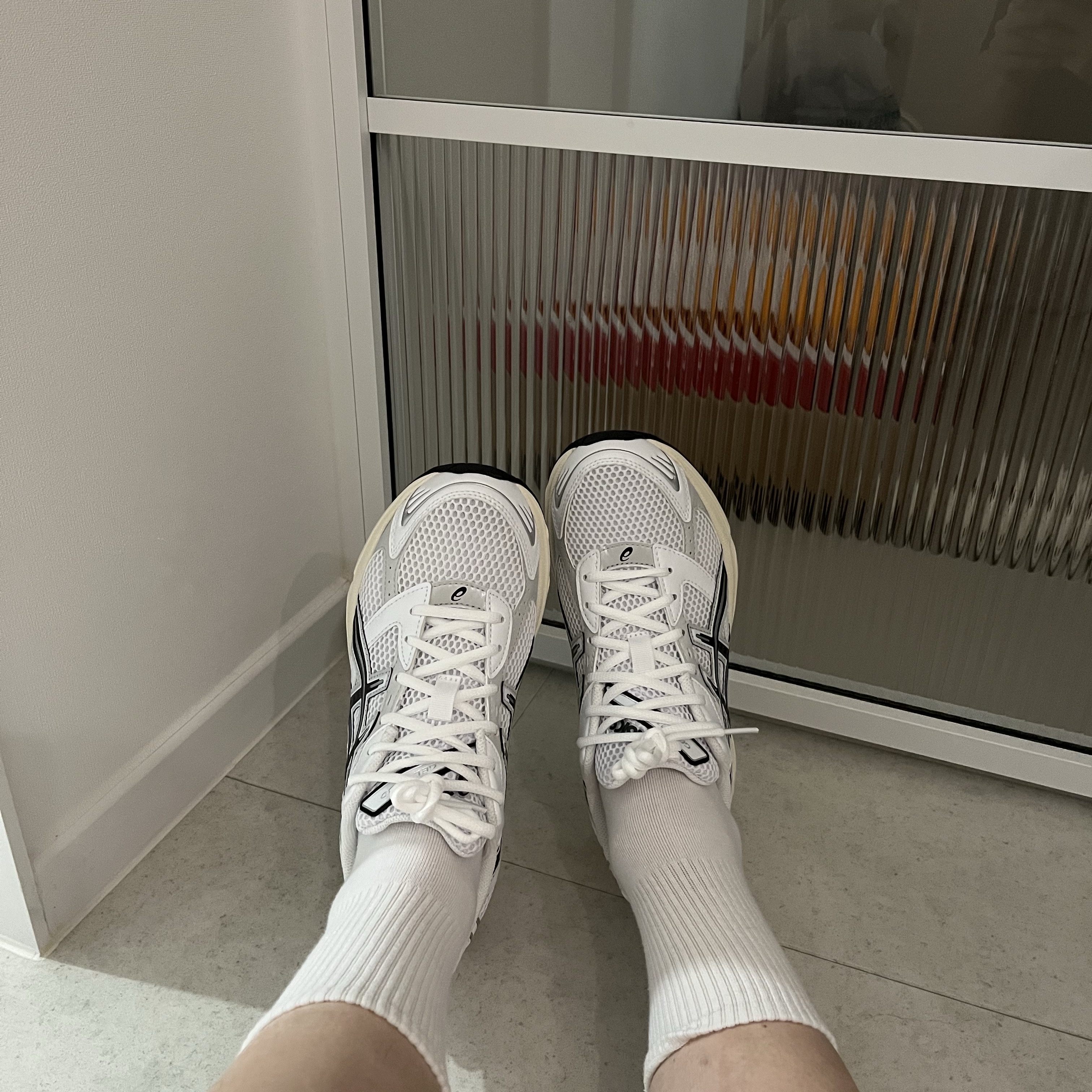 Asics Gel-1130 White Cloud Grey 착용 스타일 - 2