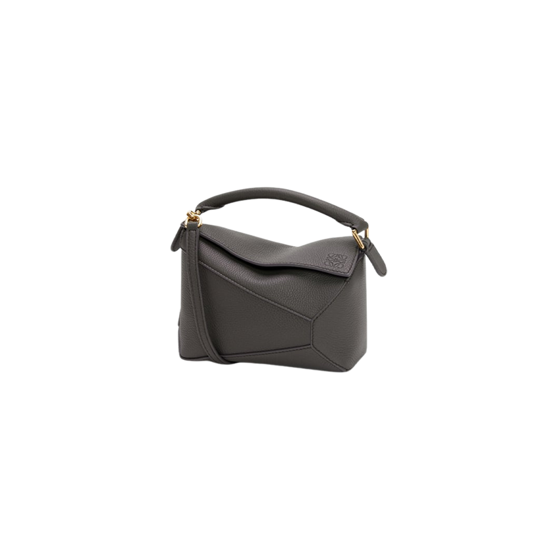 Loewe Mini Puzzle Bag In Soft Grained Calfskin Dark Grey 상세 이미지 1