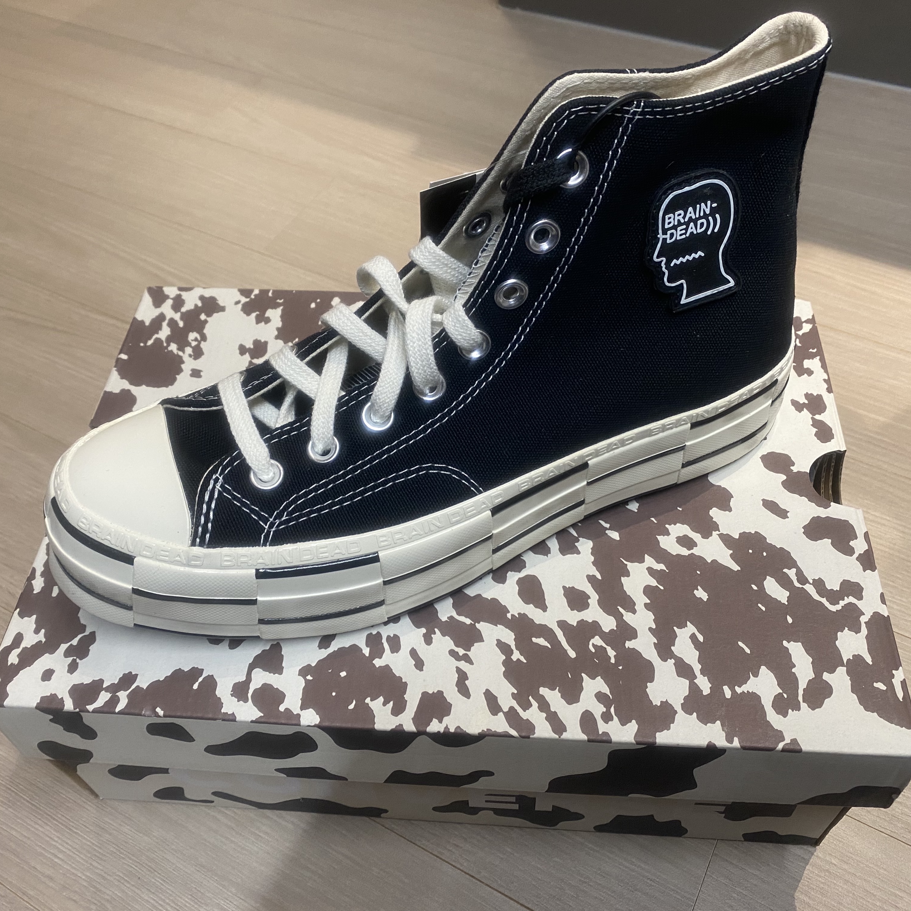 Converse x Brain Dead Chuck 70 Hi Black 착용 스타일