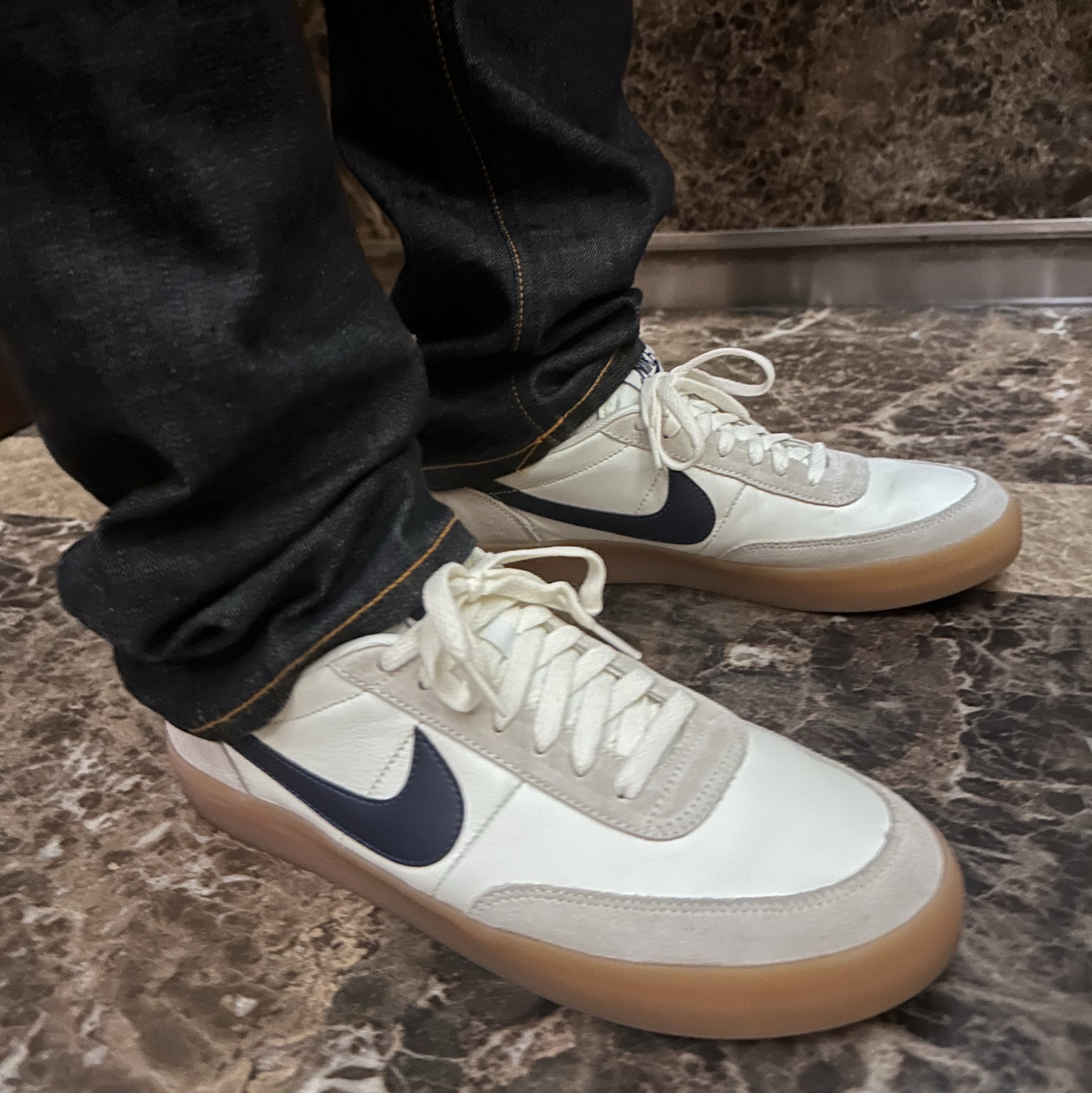 Nike x J.Crew Killshot 2 Sail Midnight Navy 착용 스타일 - 2