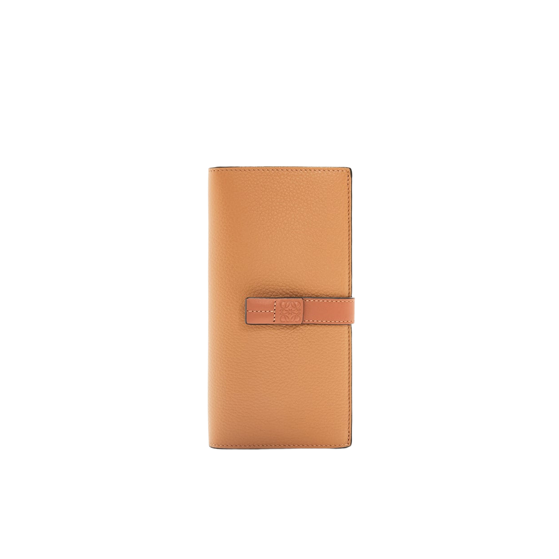 Loewe Large Vertical Wallet in Grained Calfskin Toffee Tan 상세 이미지 1