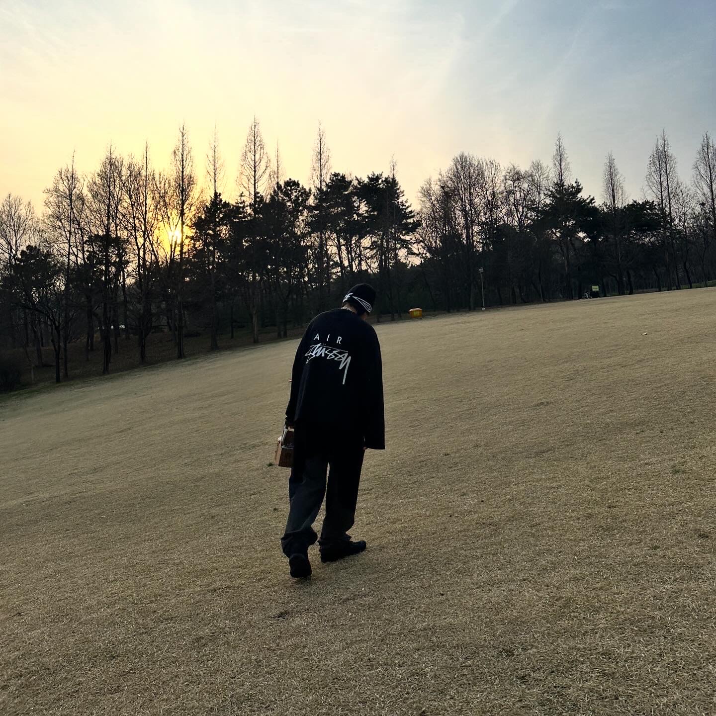 Palace x Umbro Beanie Black - 24SS, Nike x Stussy Long Sleeve Top Black (FJ9164-010) 착용 스타일 - 1