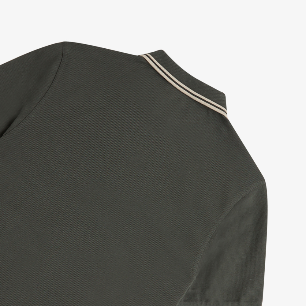프레드페리 M3600 트윈 팁 프레드페리 셔츠 필드그린/오트밀(Fred Perry M3600 Twin Tipped Fred Perry Shirt Field Green/Oatmeal) - 4