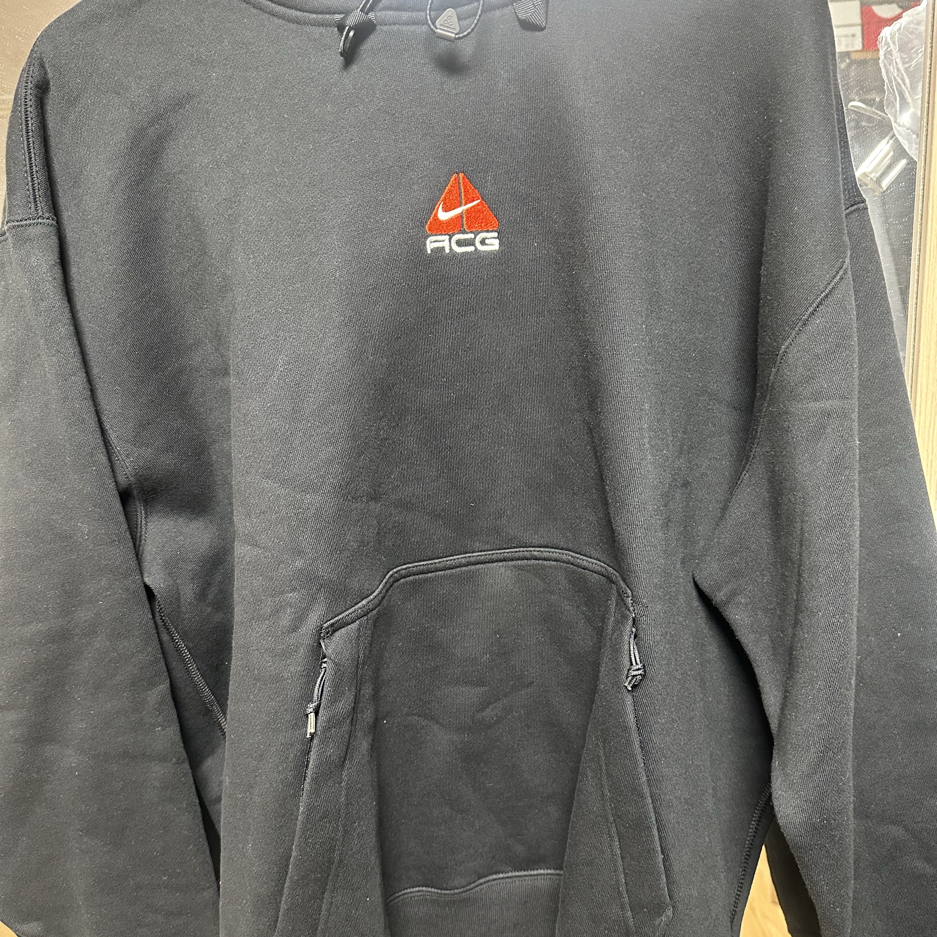 Nike ACG Therma-Fit Pullover Fleece Hoodie Black - Asia 착용 스타일