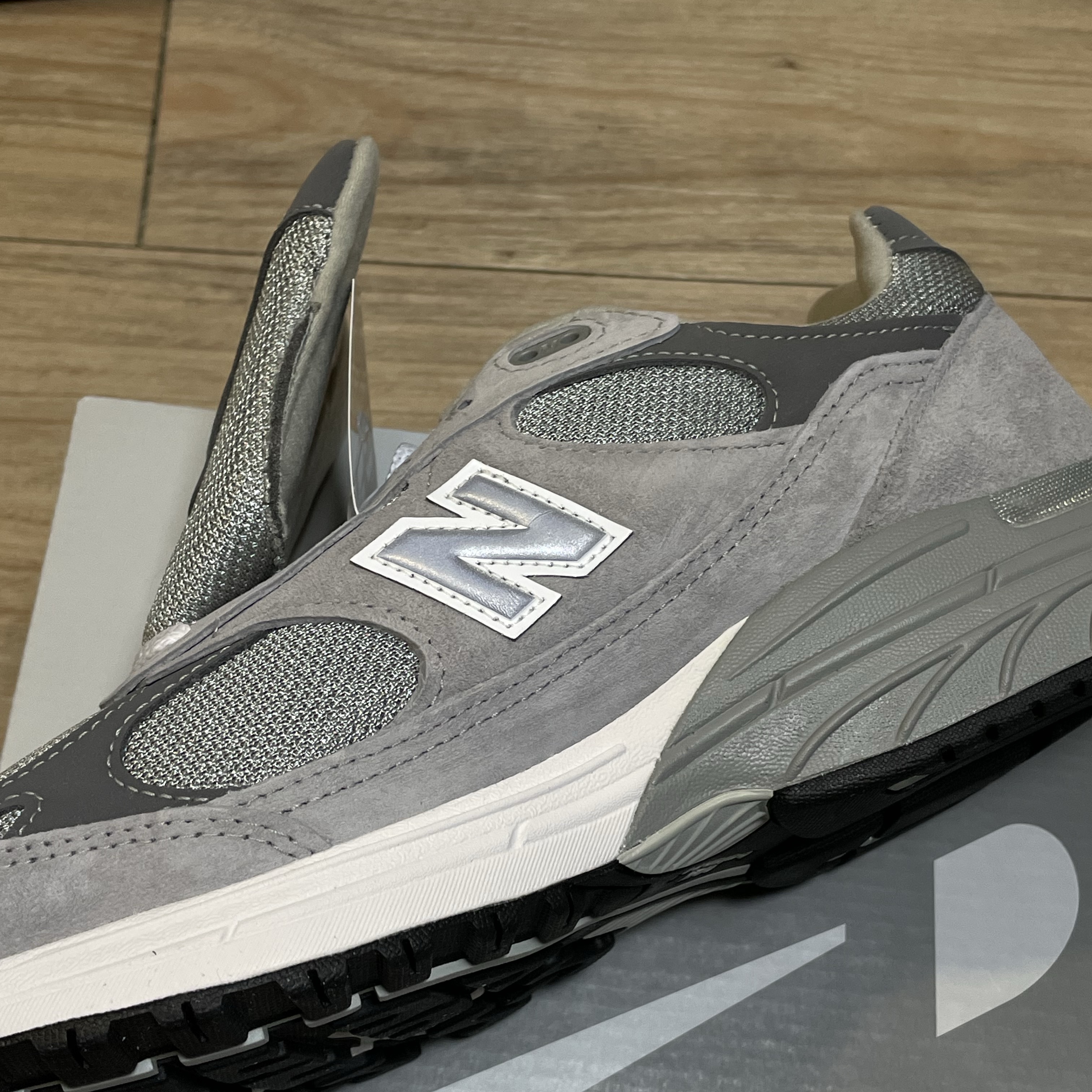 New Balance 993 Made in USA Grey - D Standard 착용 스타일 - 1
