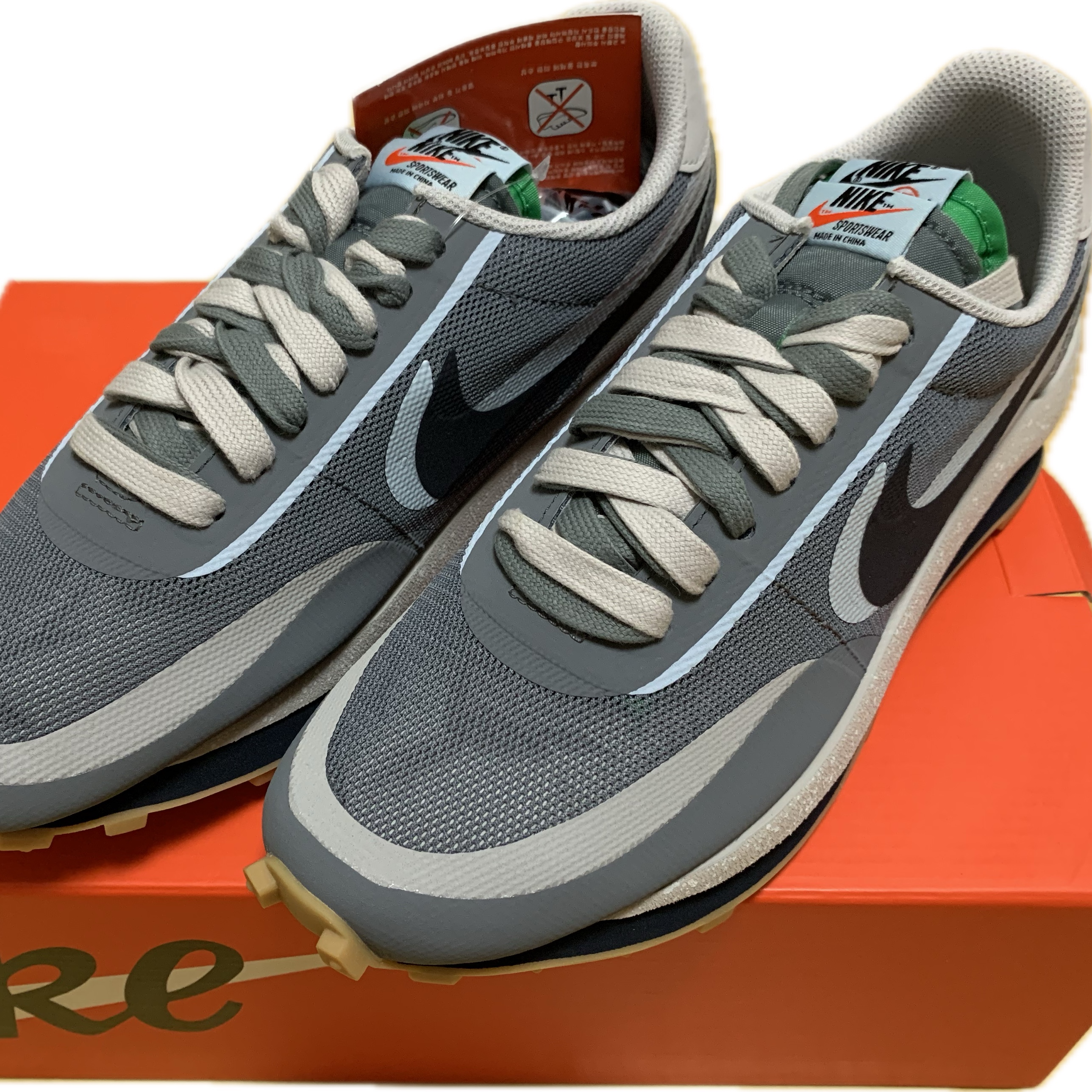 Nike x Sacai x Clot LDWaffle Cool Grey 착용 스타일