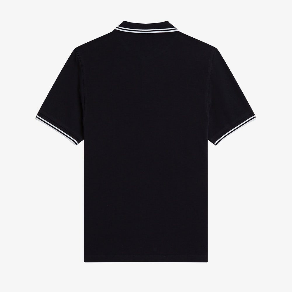 AFPM2413600-238 Fred Perry M3600 Twin Tipped Fred Perry Shirt Navy/White - #2