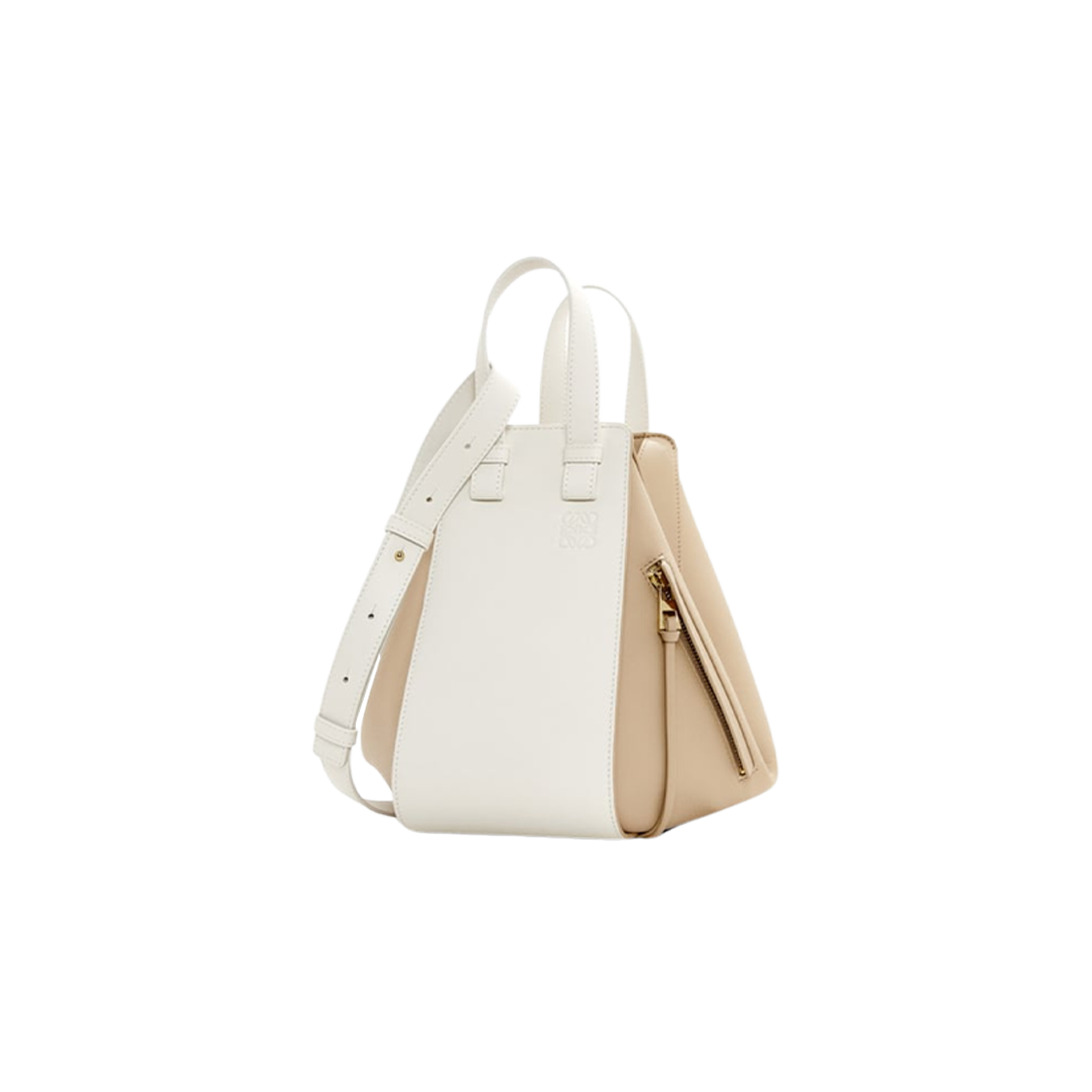 Loewe Small Hammock Bag In Classic Calfskin Soft White Paper Craft 상세 이미지 1