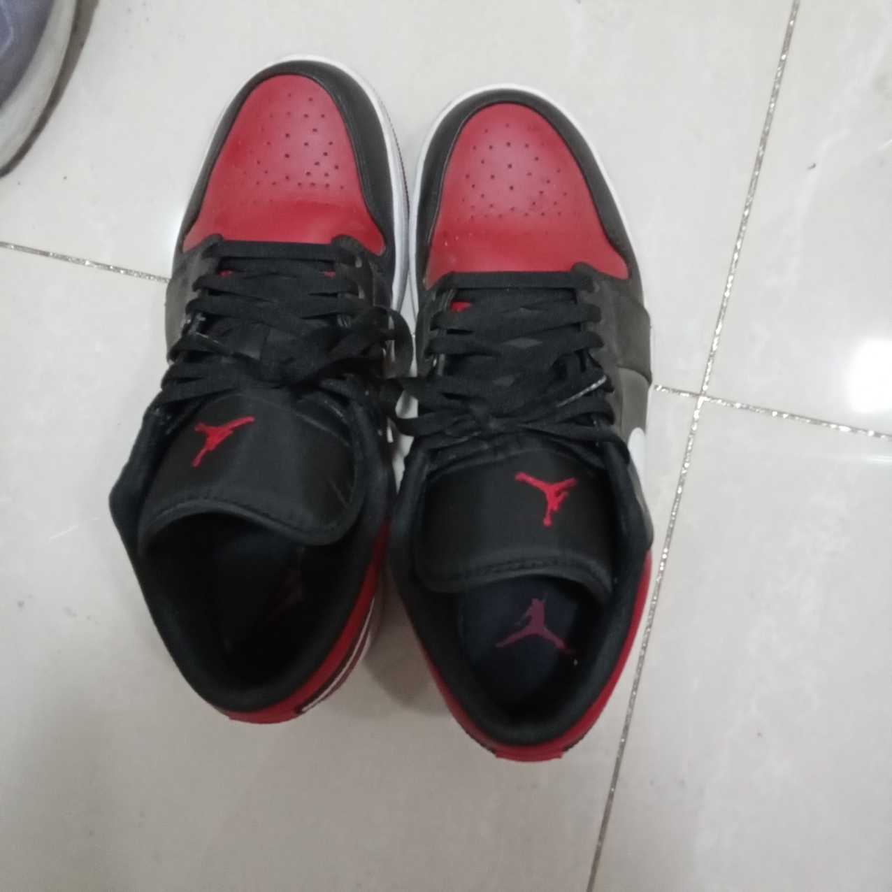 Jordan 1 Low Bred Toe 착용 스타일