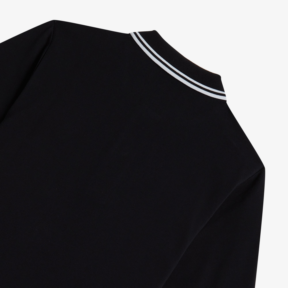프레드페리 G3600 트윈 팁 프레드페리 셔츠 블랙/화이트(Fred Perry Womens G3600 Twin Tipped Fred Perry Shirt Black/White) - 4