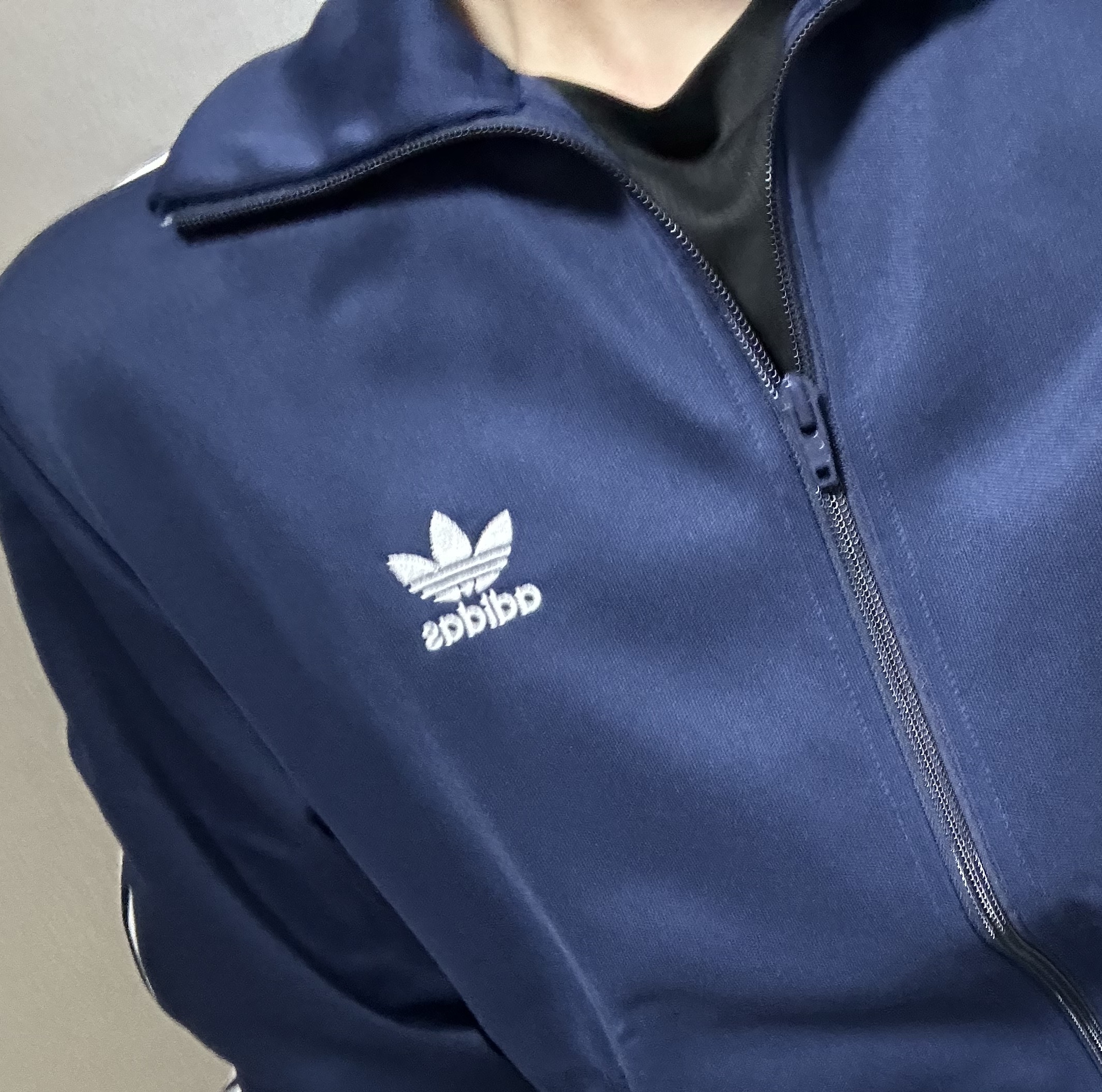 Adidas Adicolor Classic Beckenbauer Track Jacket Night Indigo - KR Sizing 착용 스타일