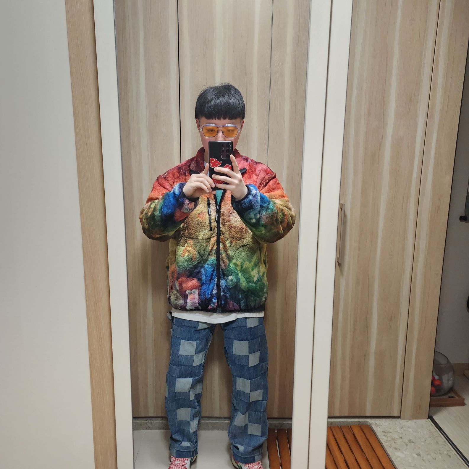 Supreme Muppets Fleece Jacket Multicolor - 24SS 착용 스타일 - 2